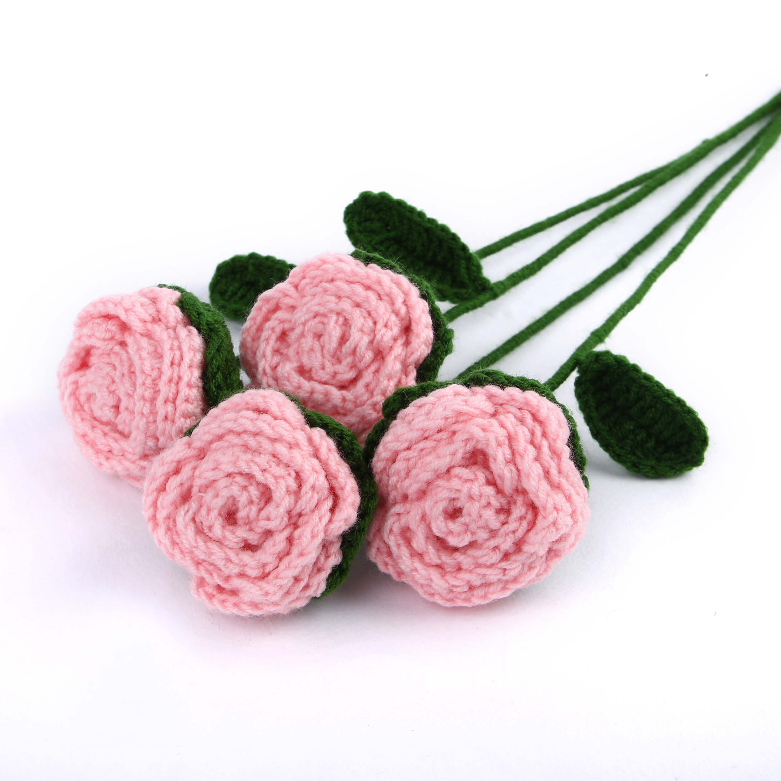 Radiant Roses - Handcrafted Crochet Flowers - Acrylic