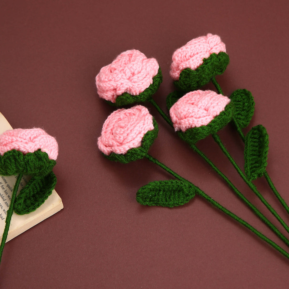 Radiant Roses - Handcrafted Crochet Flowers - Candy Floss