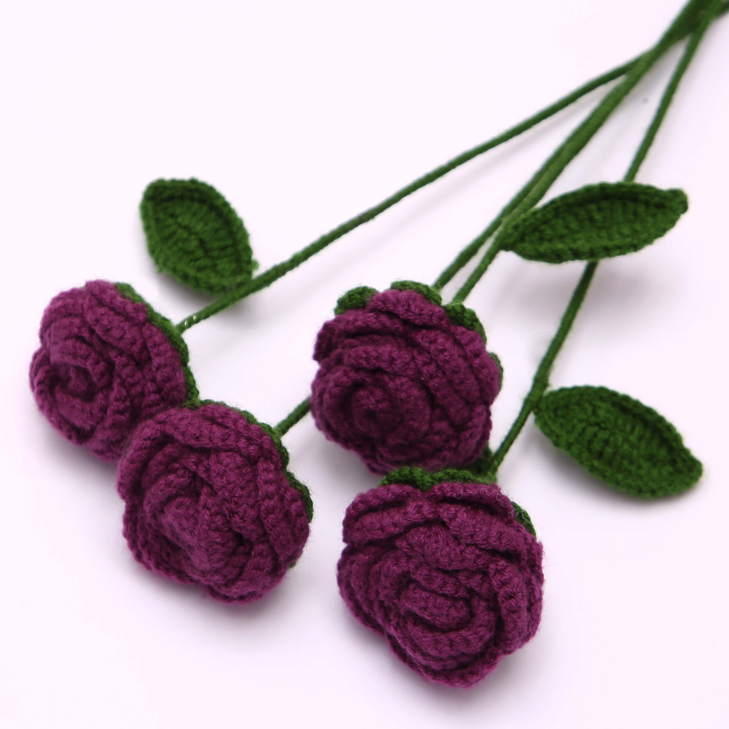 Radiant Roses - Handcrafted Crochet Flowers - Acrylic