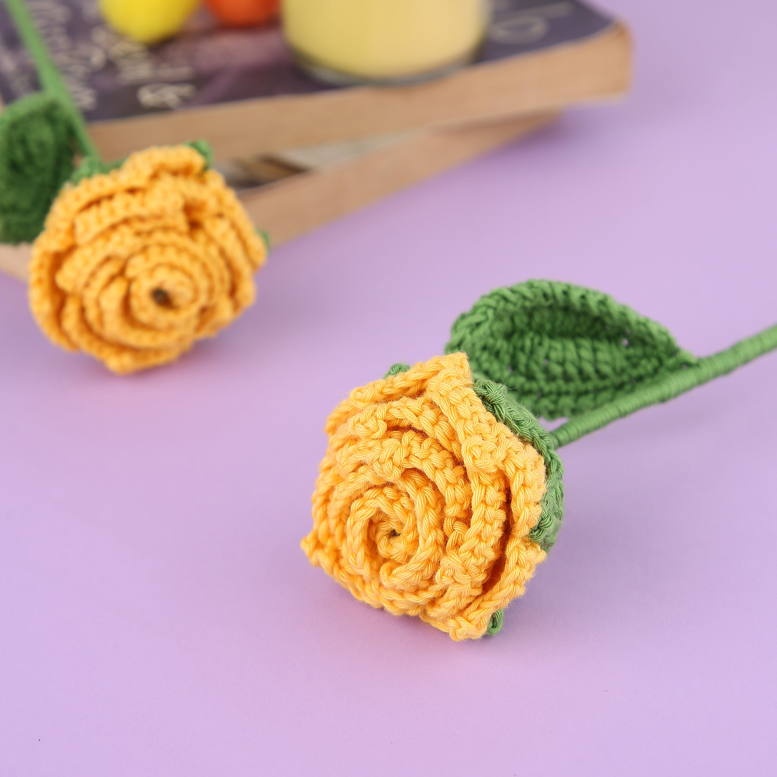 Radiant Roses - Handcrafted Crochet Flowers - Cotton