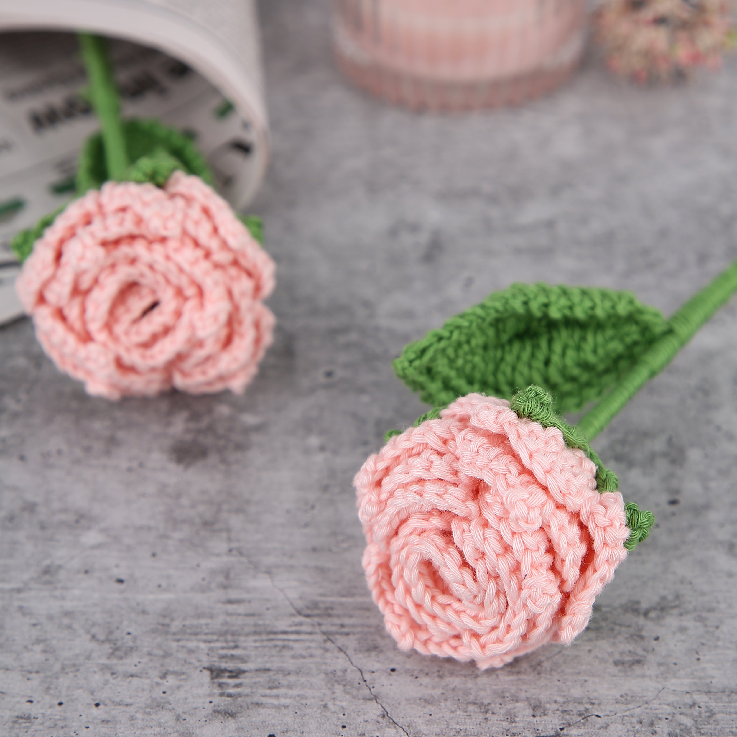 Radiant Roses - Handcrafted Crochet Flowers - Cotton
