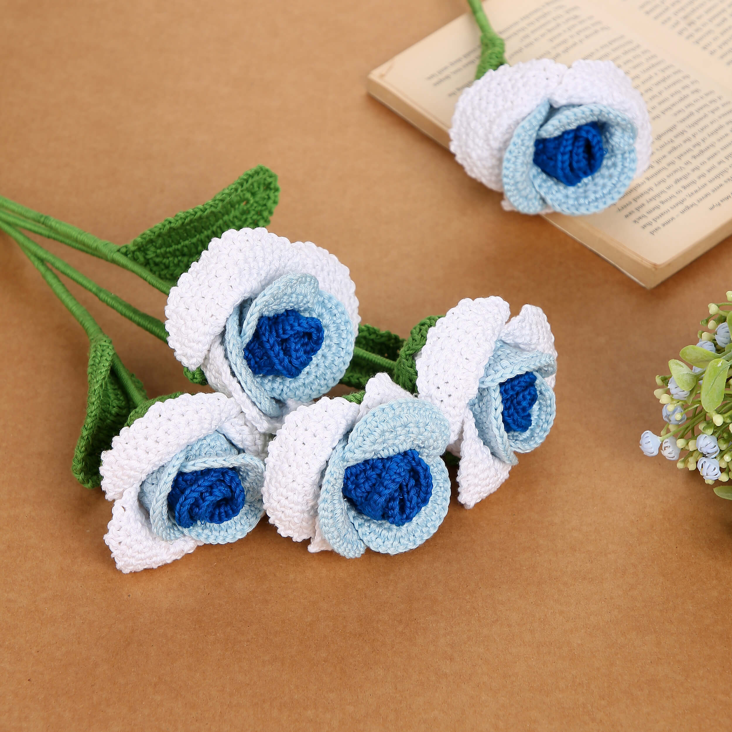 Gradient Roses - Handcrafted Crochet Flowers