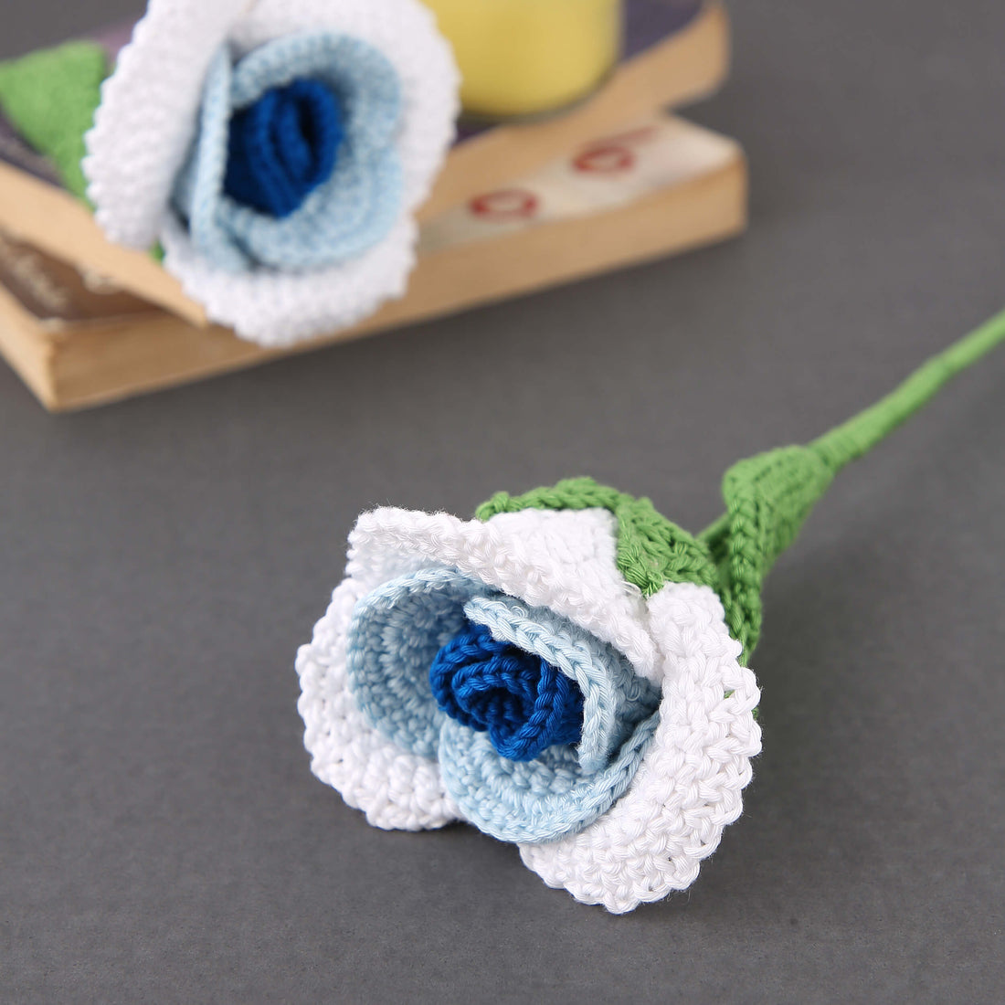 Gradient Roses - Handcrafted Crochet Flowers