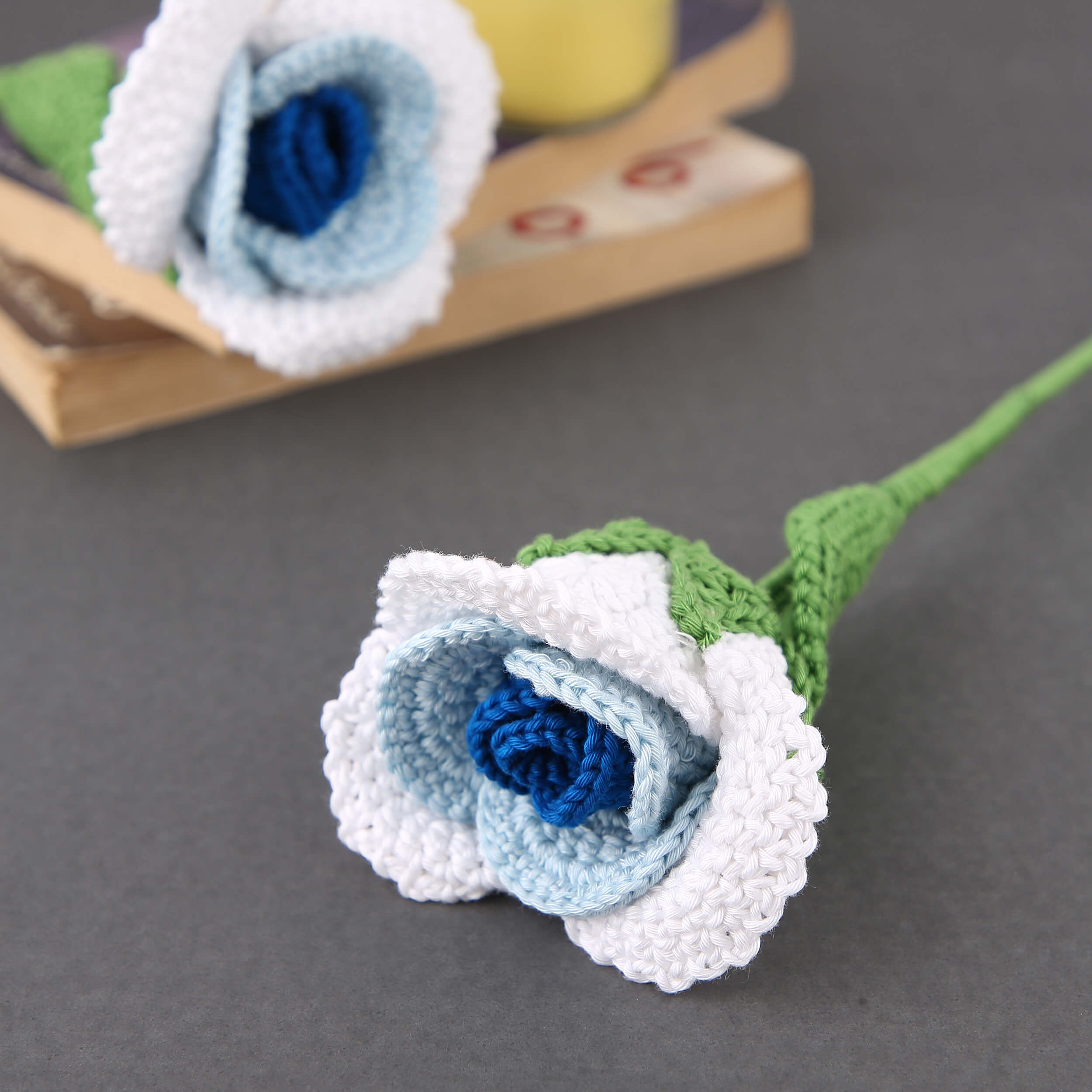 Gradient Roses - Handcrafted Crochet Flowers