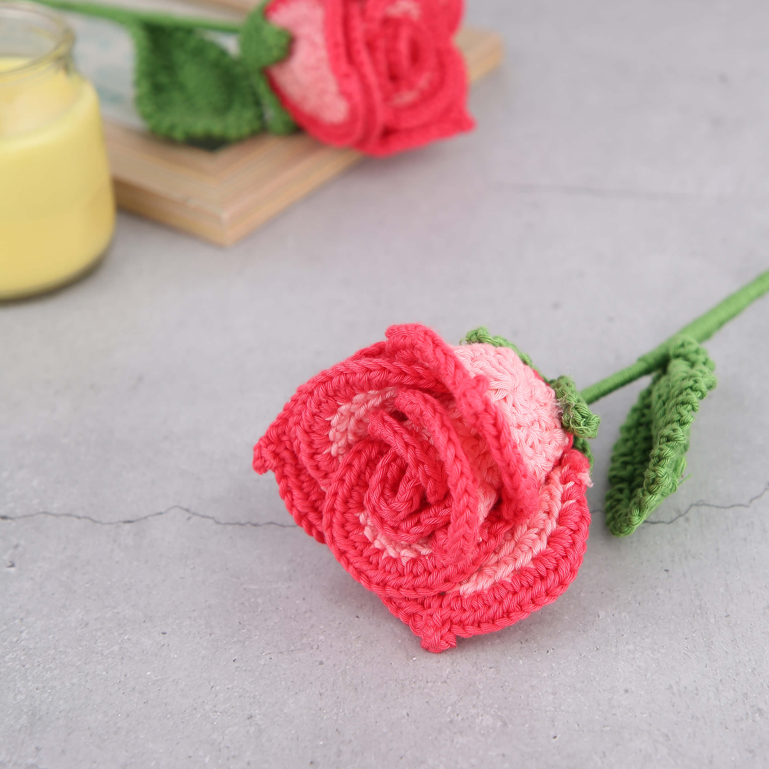 Edged Roses - Handcrafted Crochet Flowers