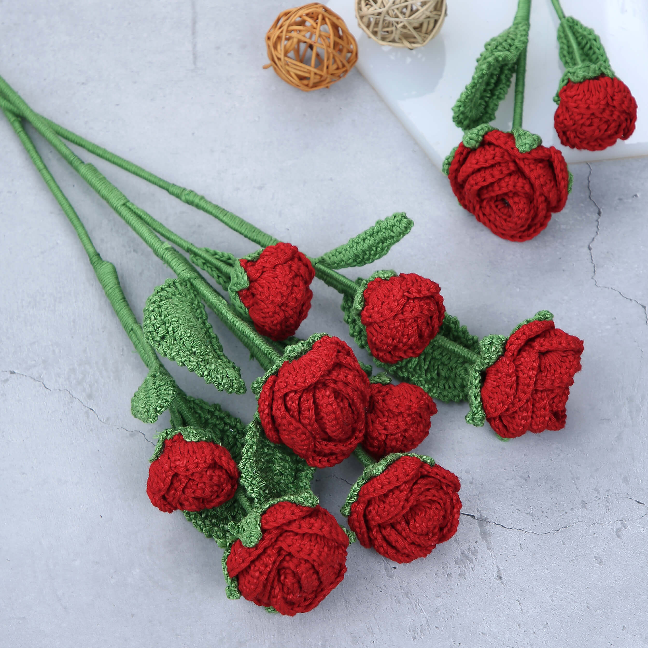 Branched Roses - Handcrafted Crochet Flowers