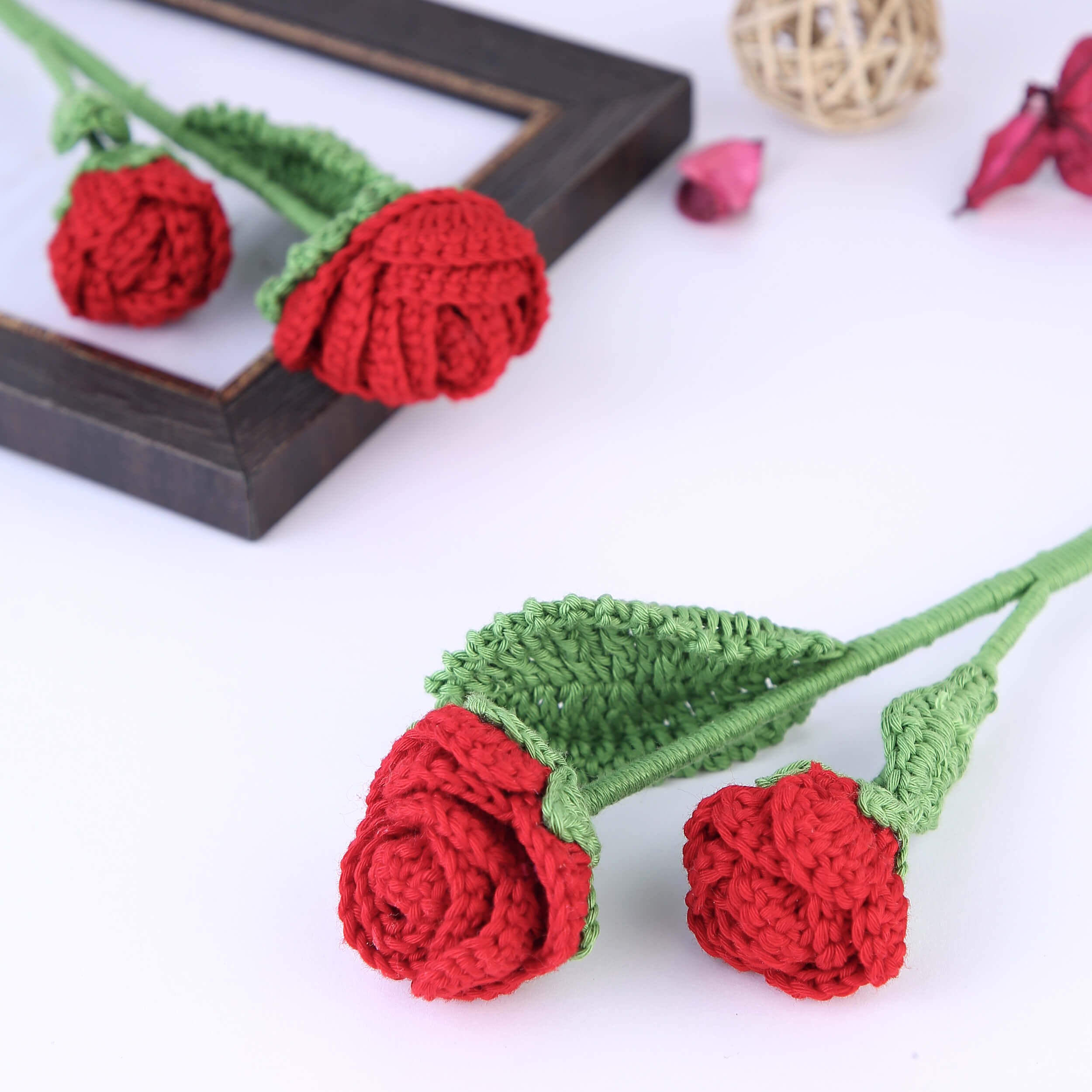 Branched Roses - Handcrafted Crochet Flowers