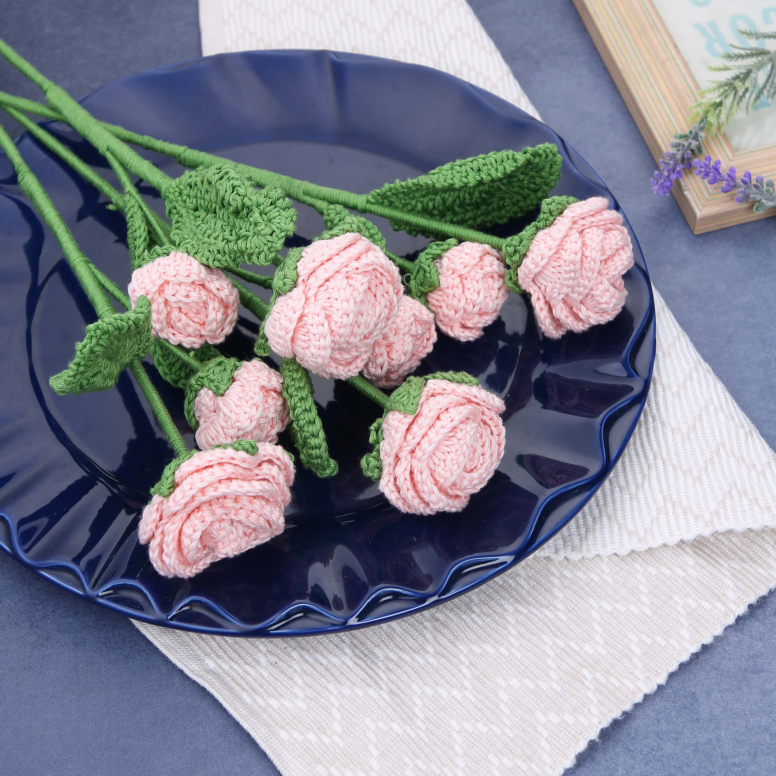 Branched Roses - Handcrafted Crochet Flowers