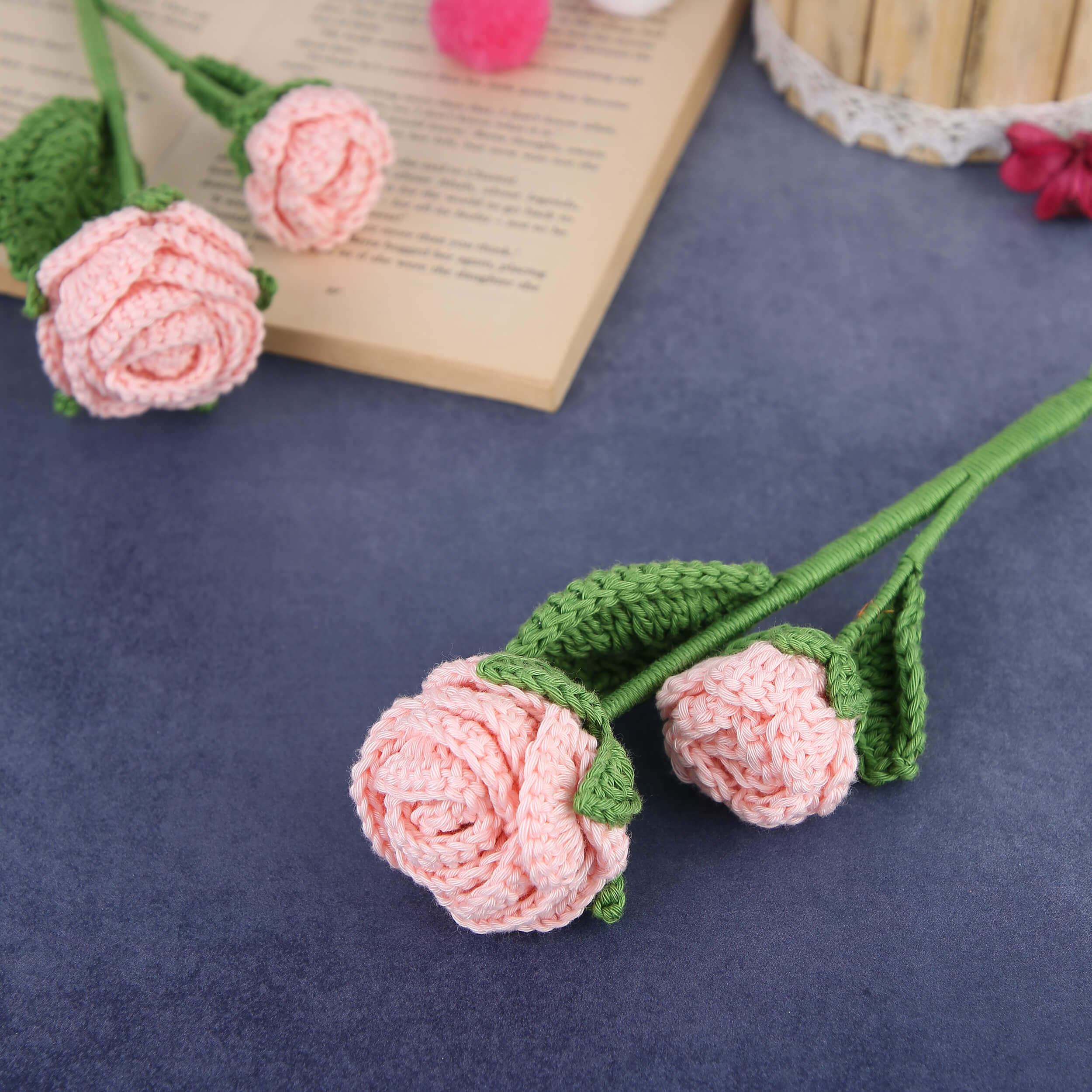 Branched Roses - Handcrafted Crochet Flowers