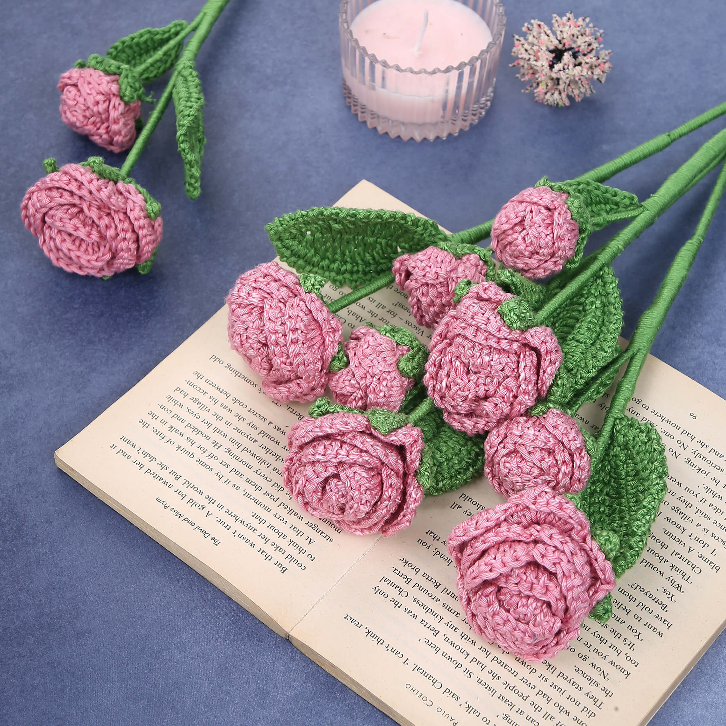 Branched Roses - Handcrafted Crochet Flowers