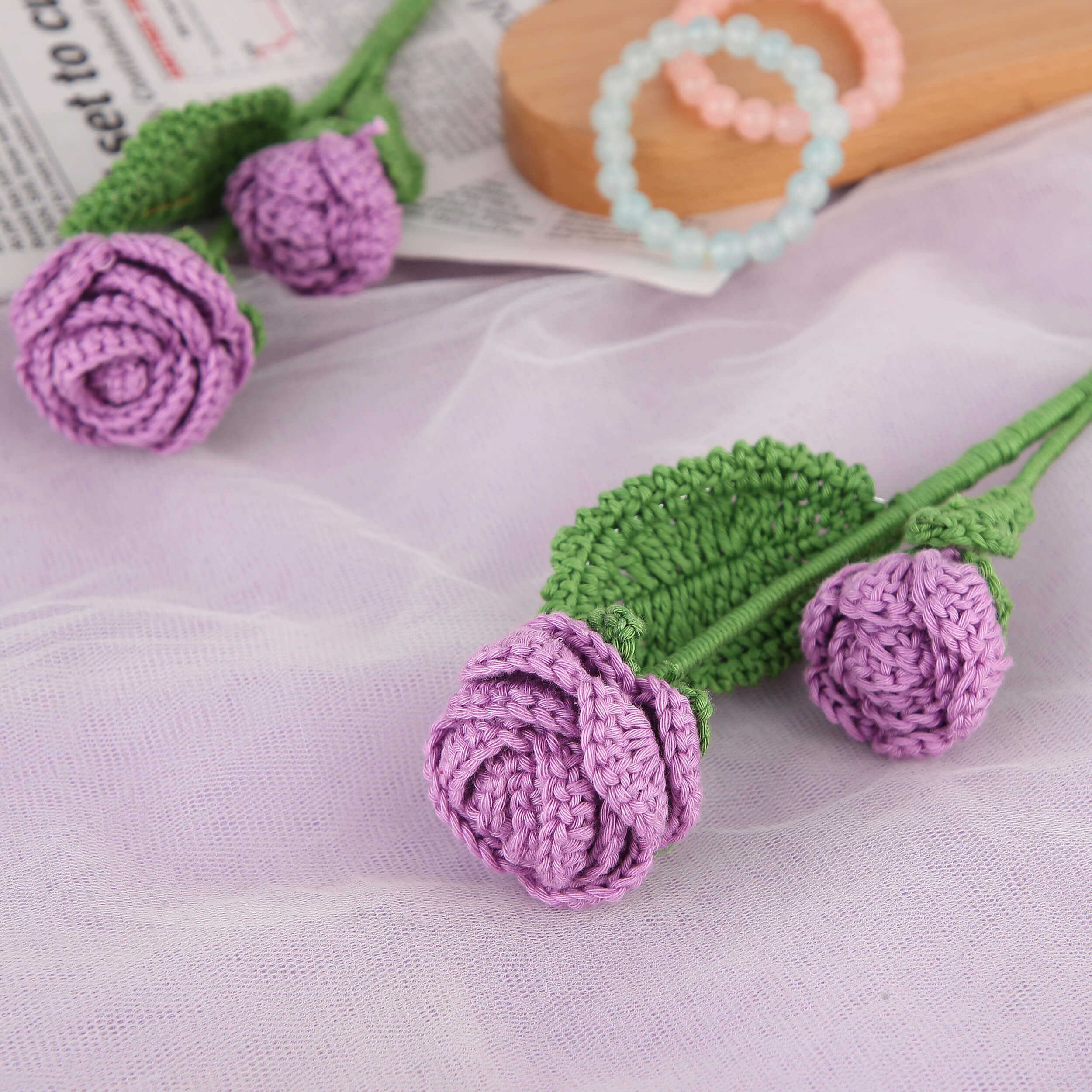 Branched Roses - Handcrafted Crochet Flowers
