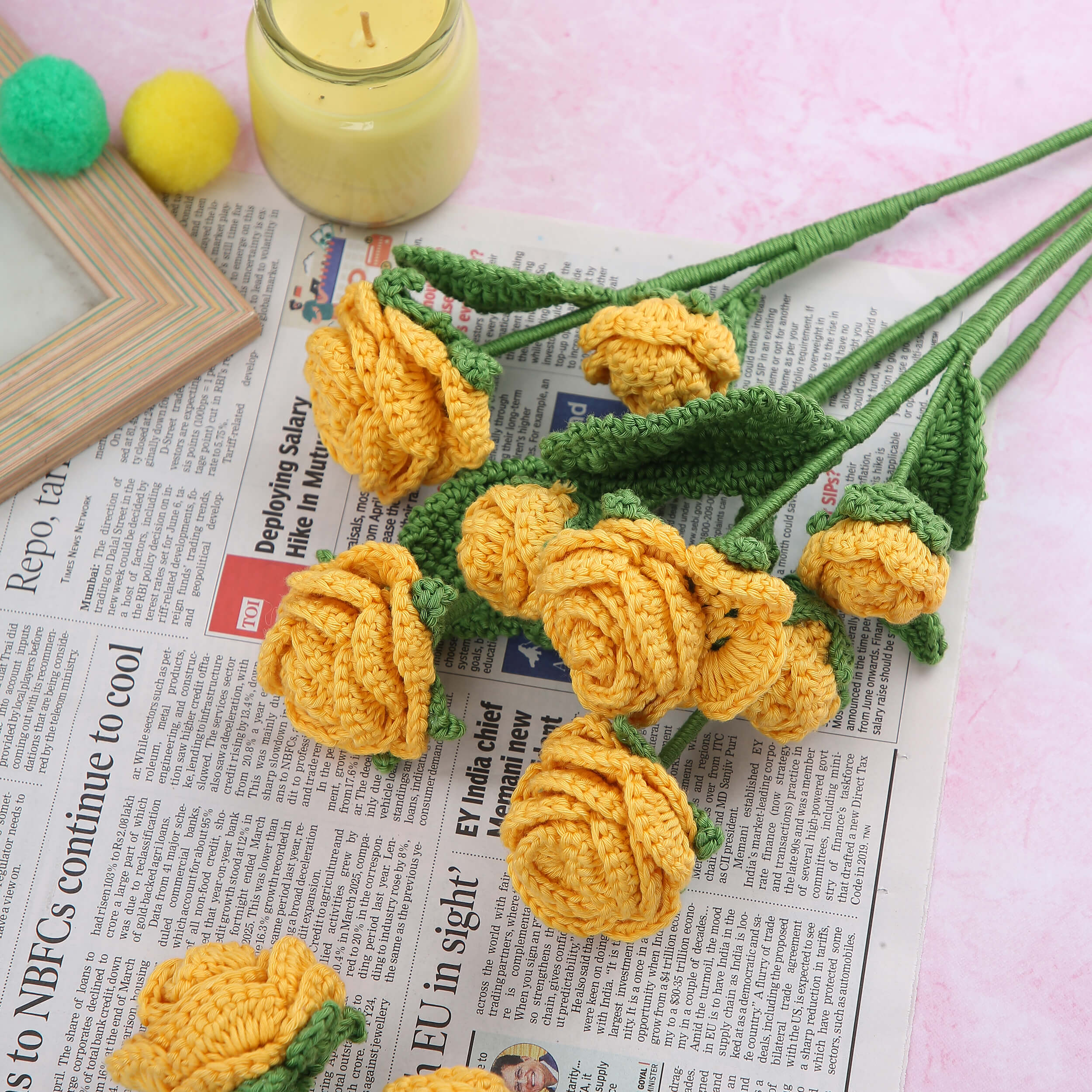 Branched Roses - Handcrafted Crochet Flowers