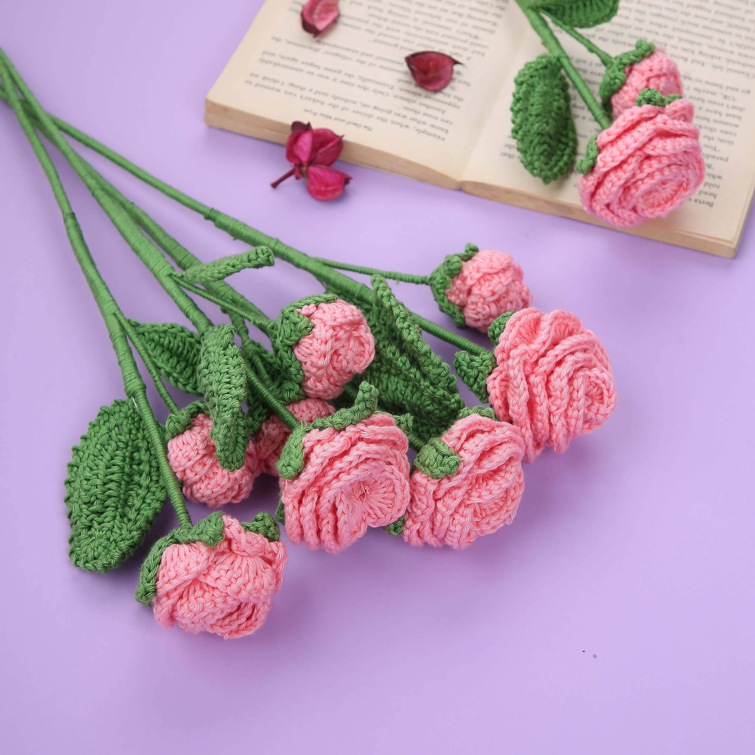 Branched Roses - Handcrafted Crochet Flowers