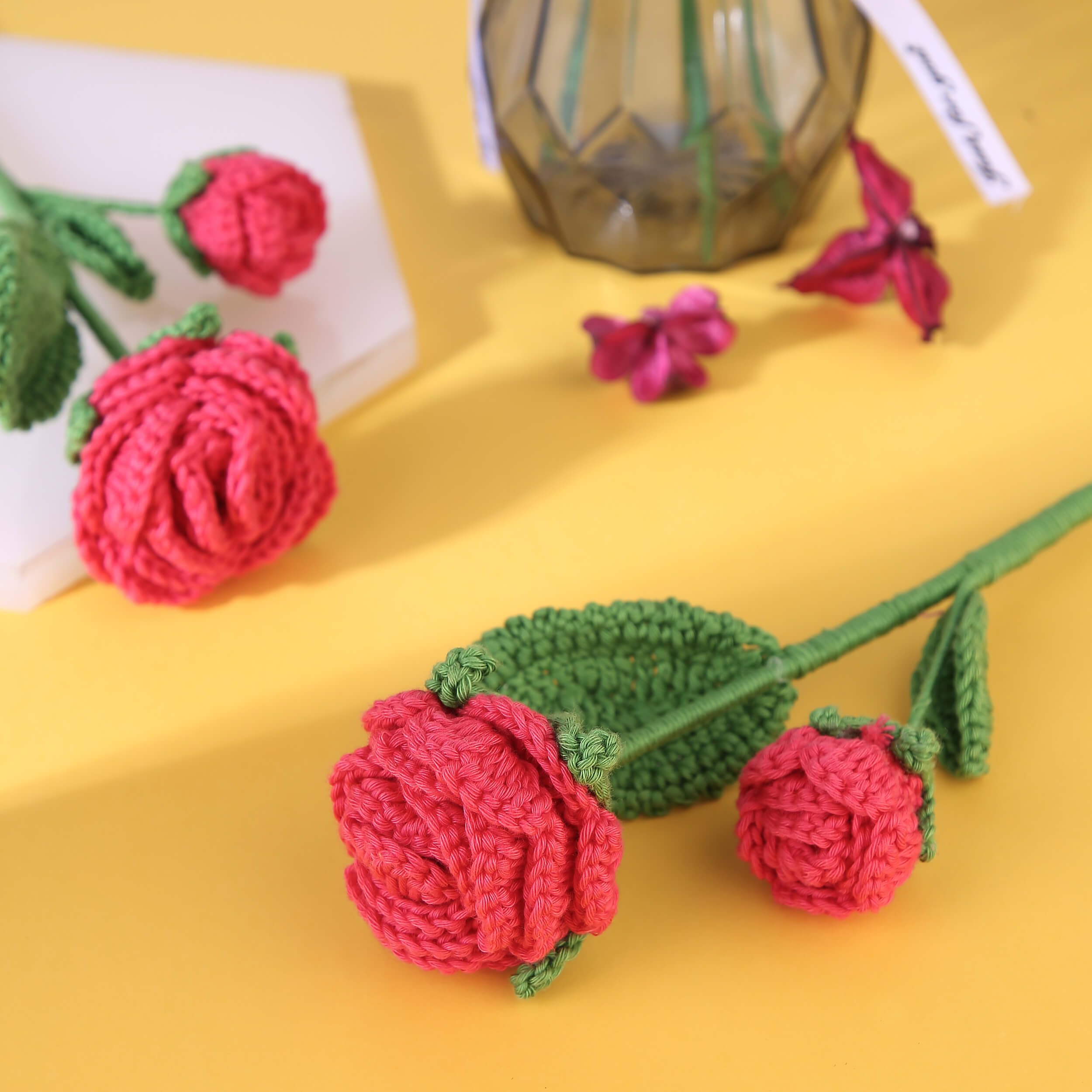 Branched Roses - Handcrafted Crochet Flowers