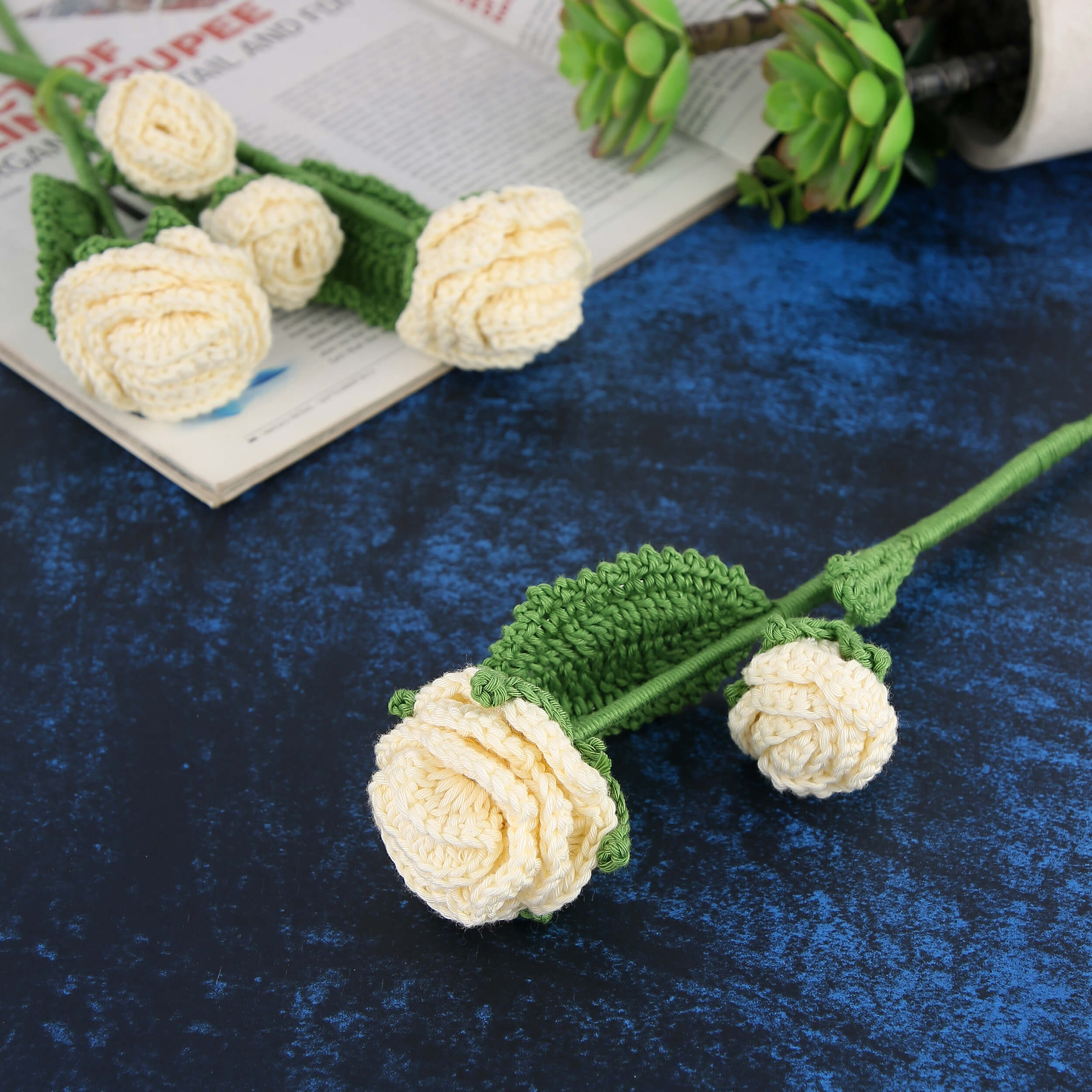 Branched Roses - Handcrafted Crochet Flowers