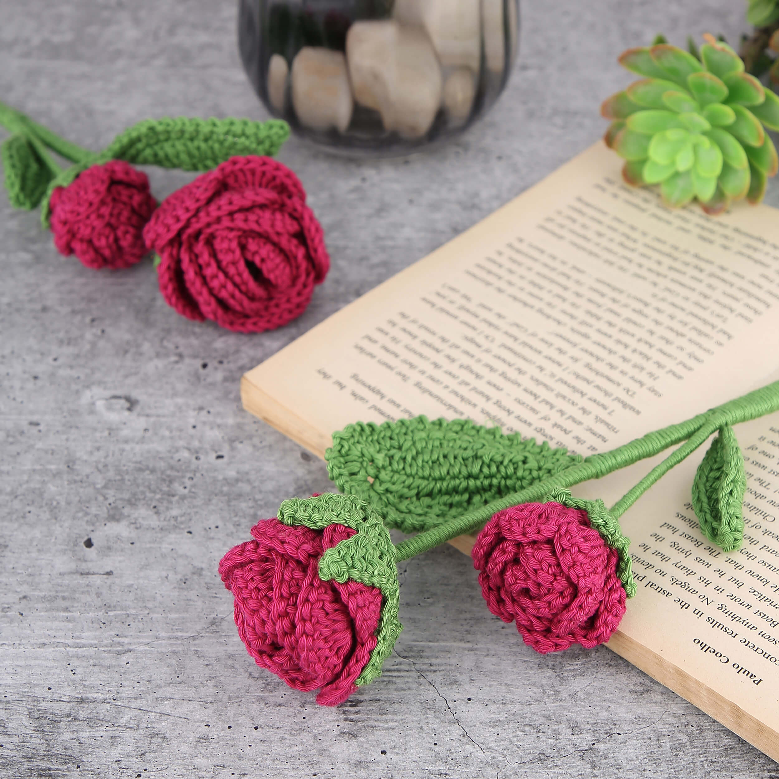 Branched Roses - Handcrafted Crochet Flowers