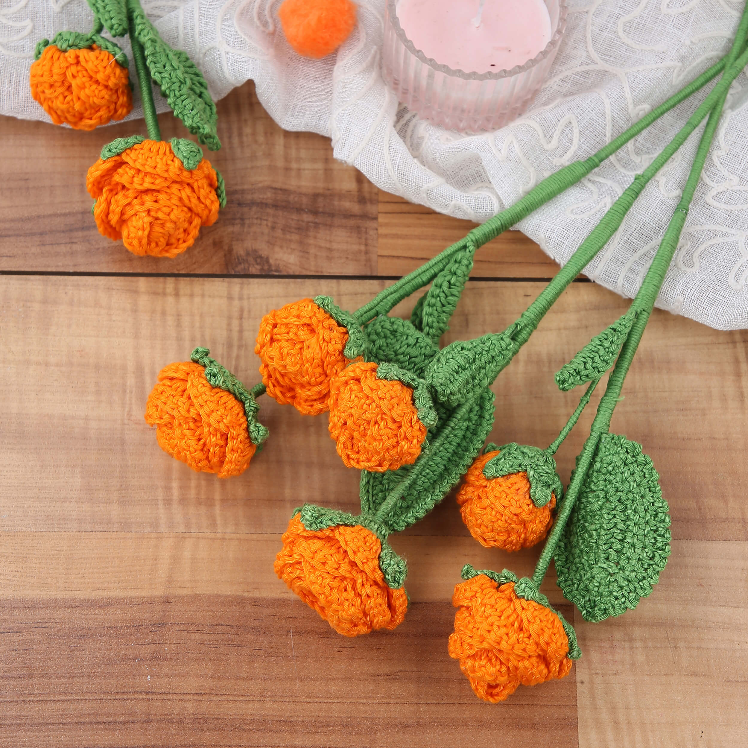 Branched Roses - Handcrafted Crochet Flowers