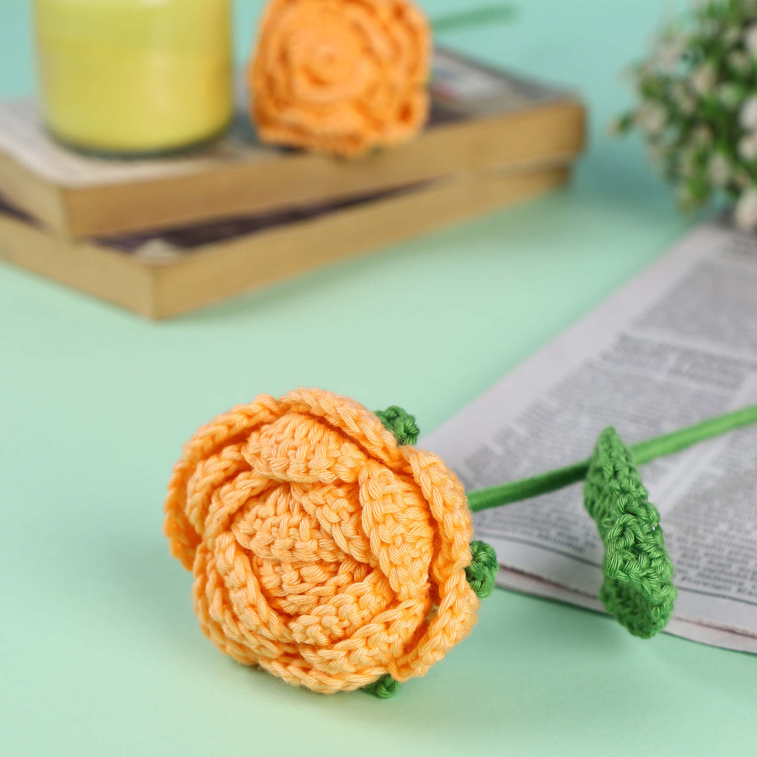 Radiant Roses - Handcrafted Crochet Flowers - Cotton