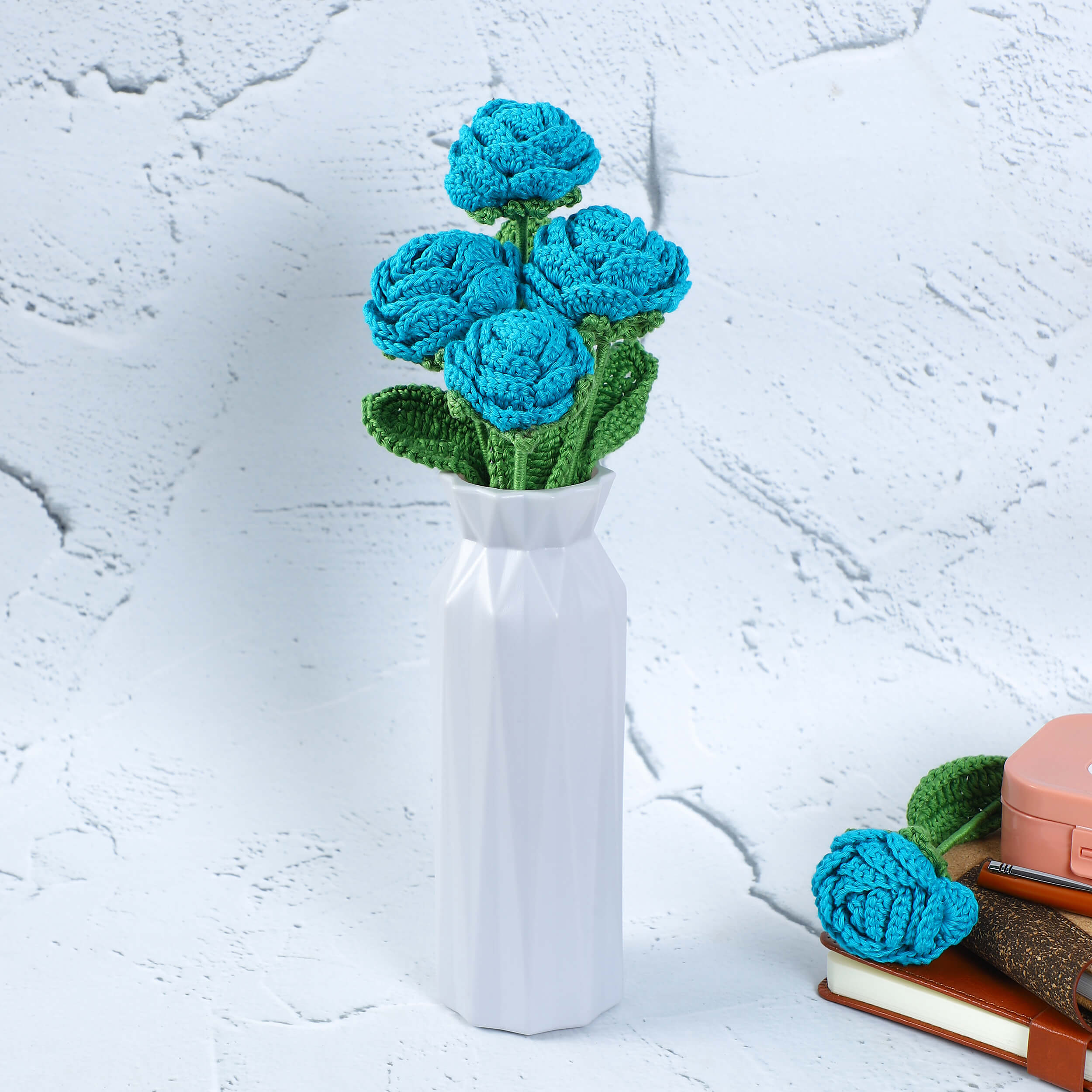 Radiant Roses - Handcrafted Crochet Flowers - Cotton