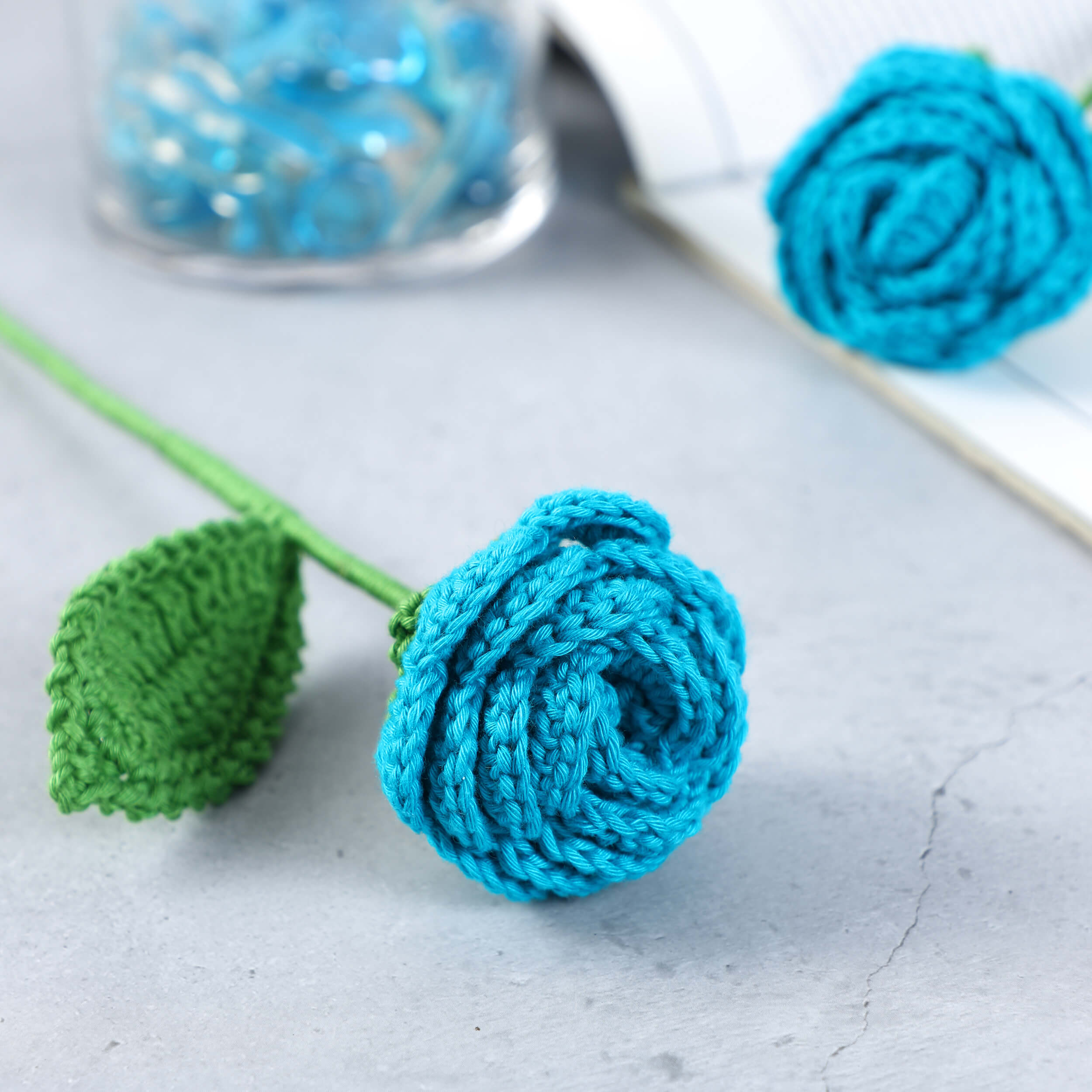 Radiant Roses - Handcrafted Crochet Flowers - Cotton