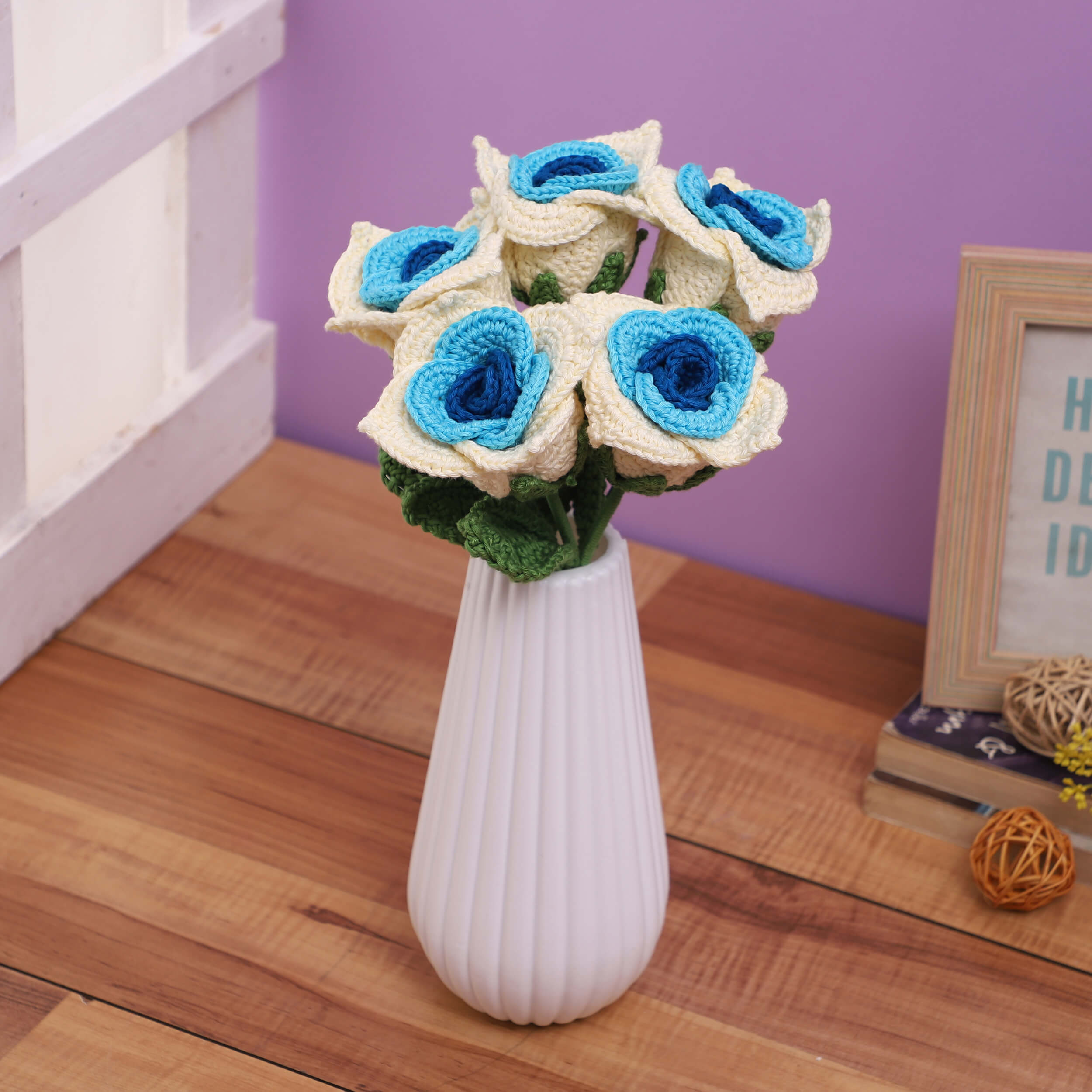 Gradient Roses - Handcrafted Crochet Flowers