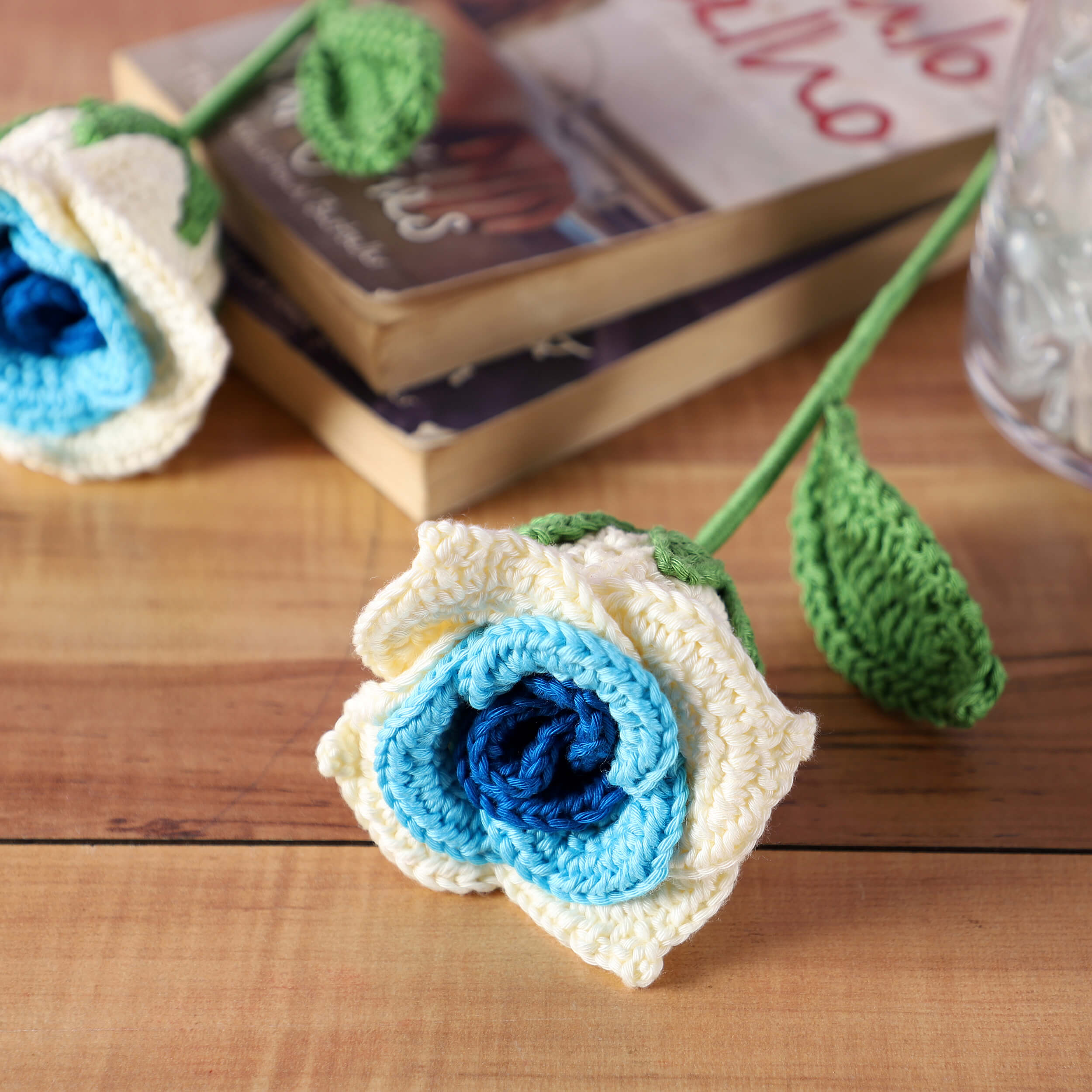 Gradient Roses - Handcrafted Crochet Flowers