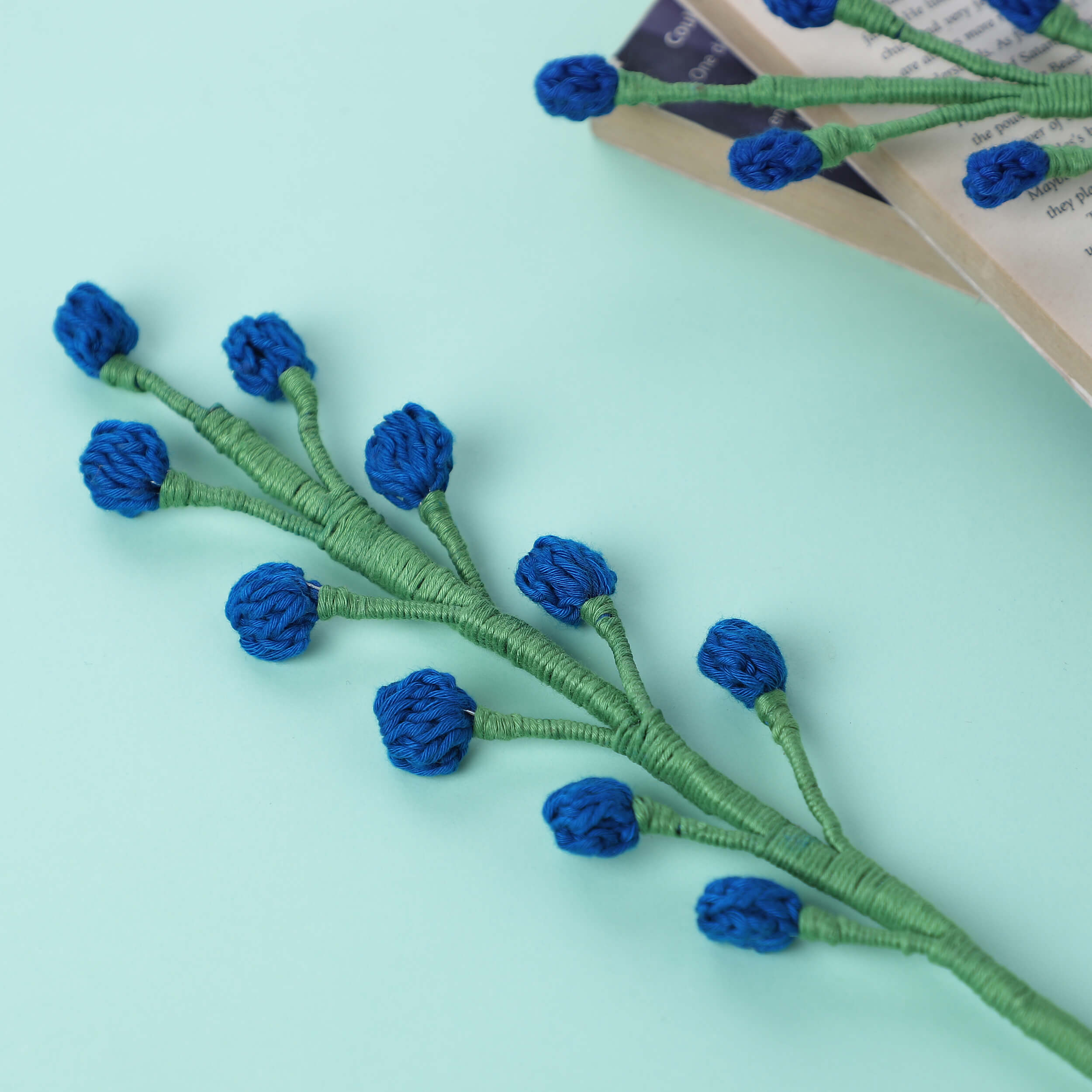 Snowberry Bouquet Fillers - Handcrafted Crochet Flowers