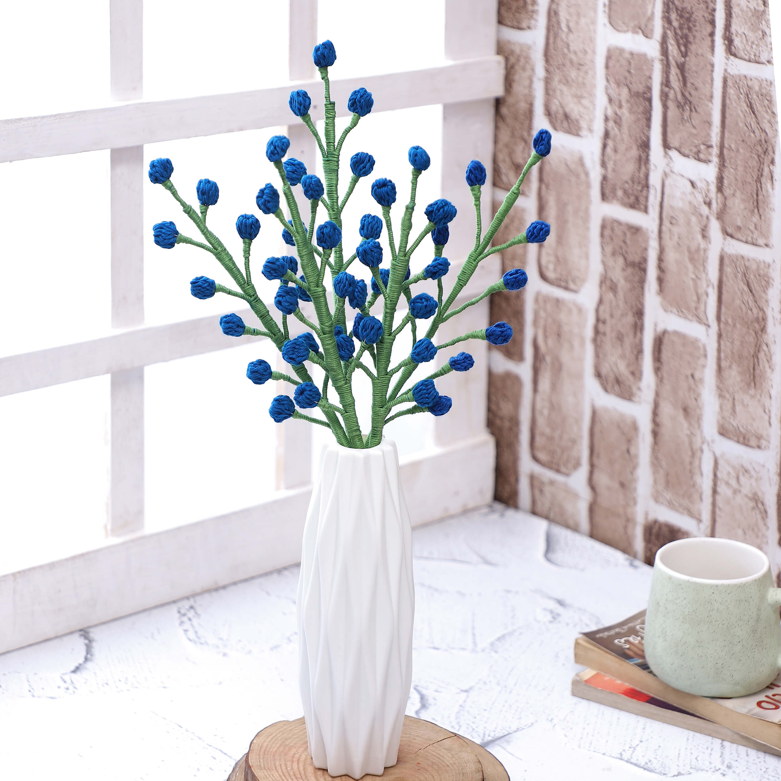 Snowberry Bouquet Fillers - Handcrafted Crochet Flowers