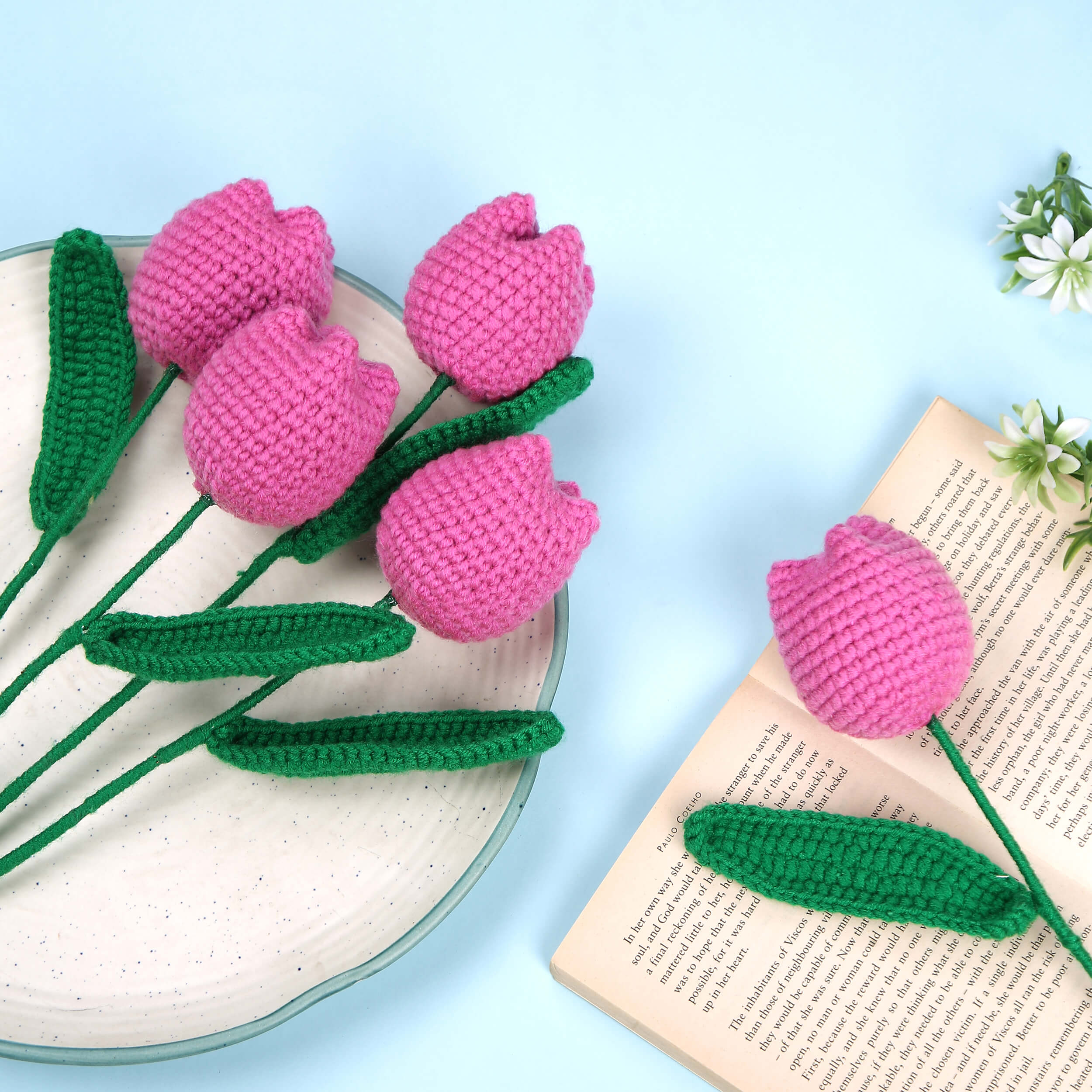 Tulip Buds - Handcrafted Crochet Flowers