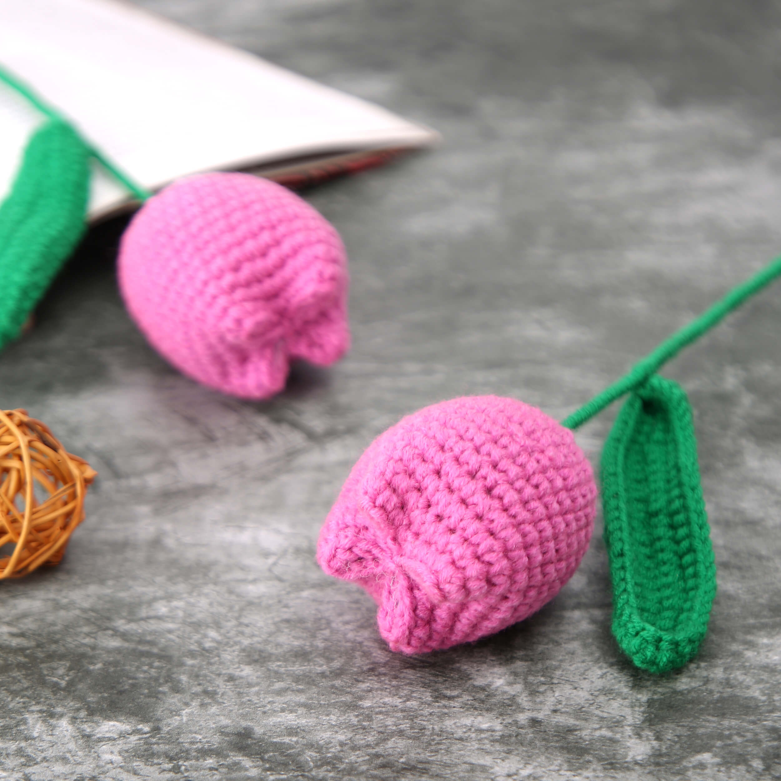 Tulip Buds - Handcrafted Crochet Flowers