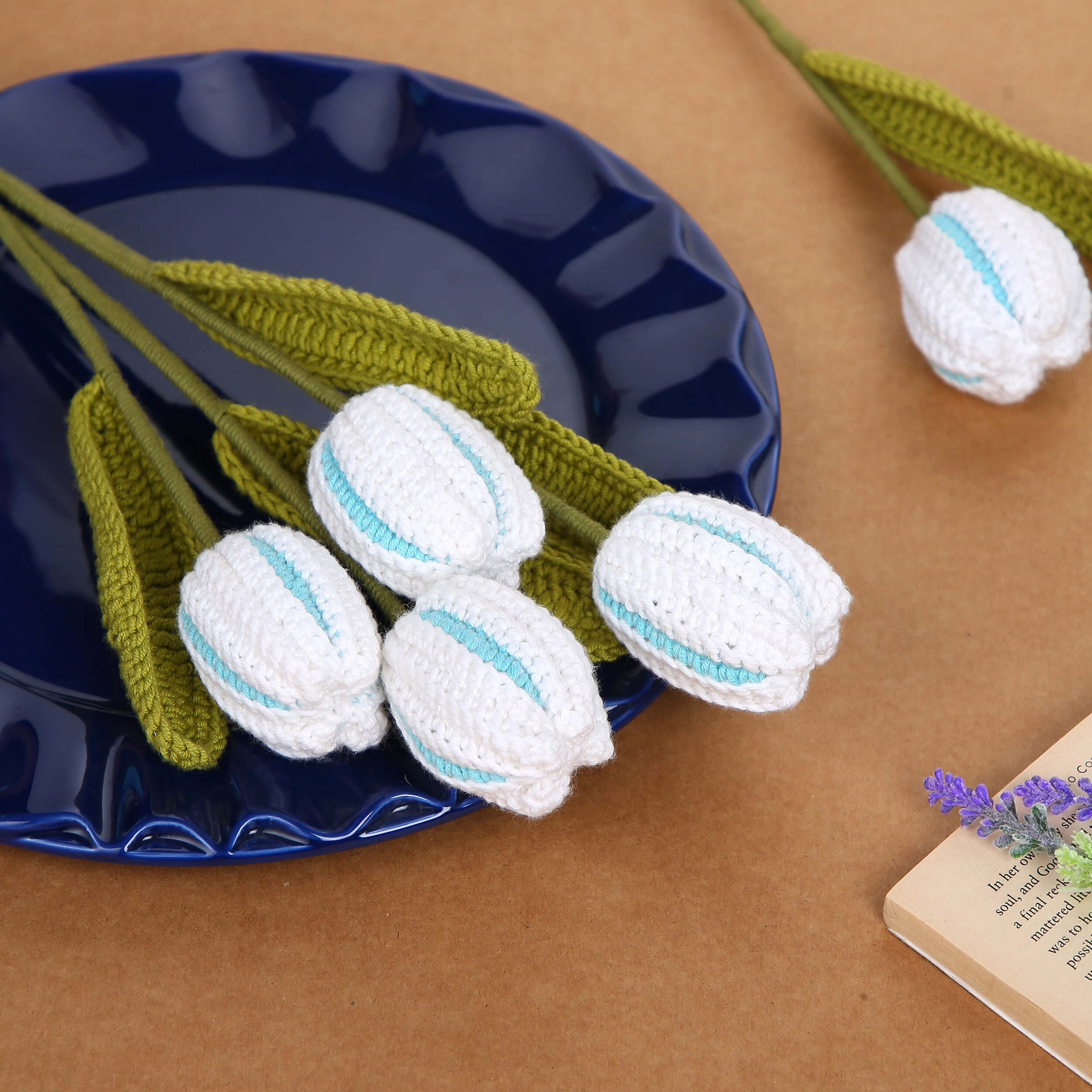 Closed Tulips - Handcrafted Crochet Flowers