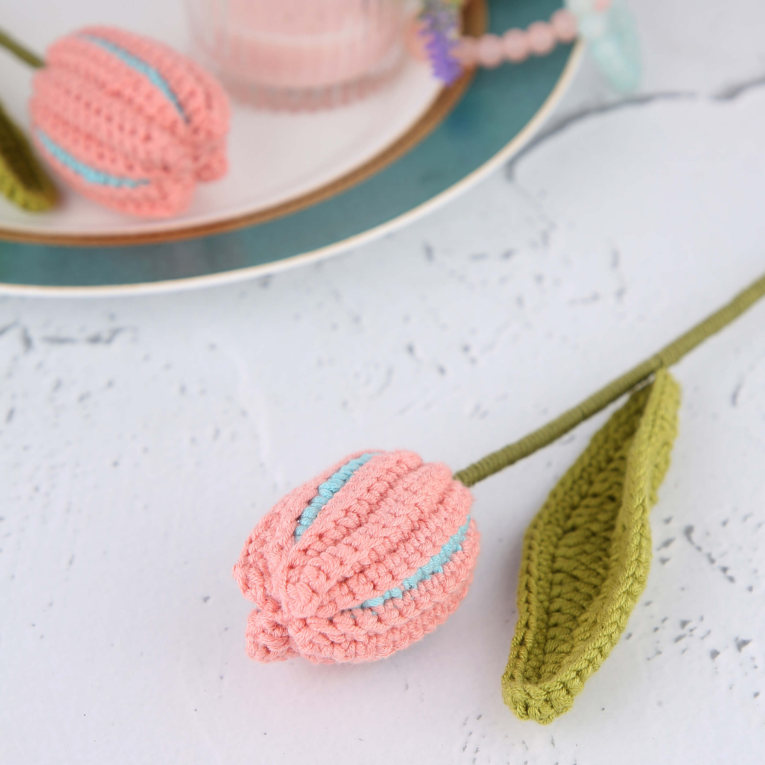 Closed Tulips - Handcrafted Crochet Flowers