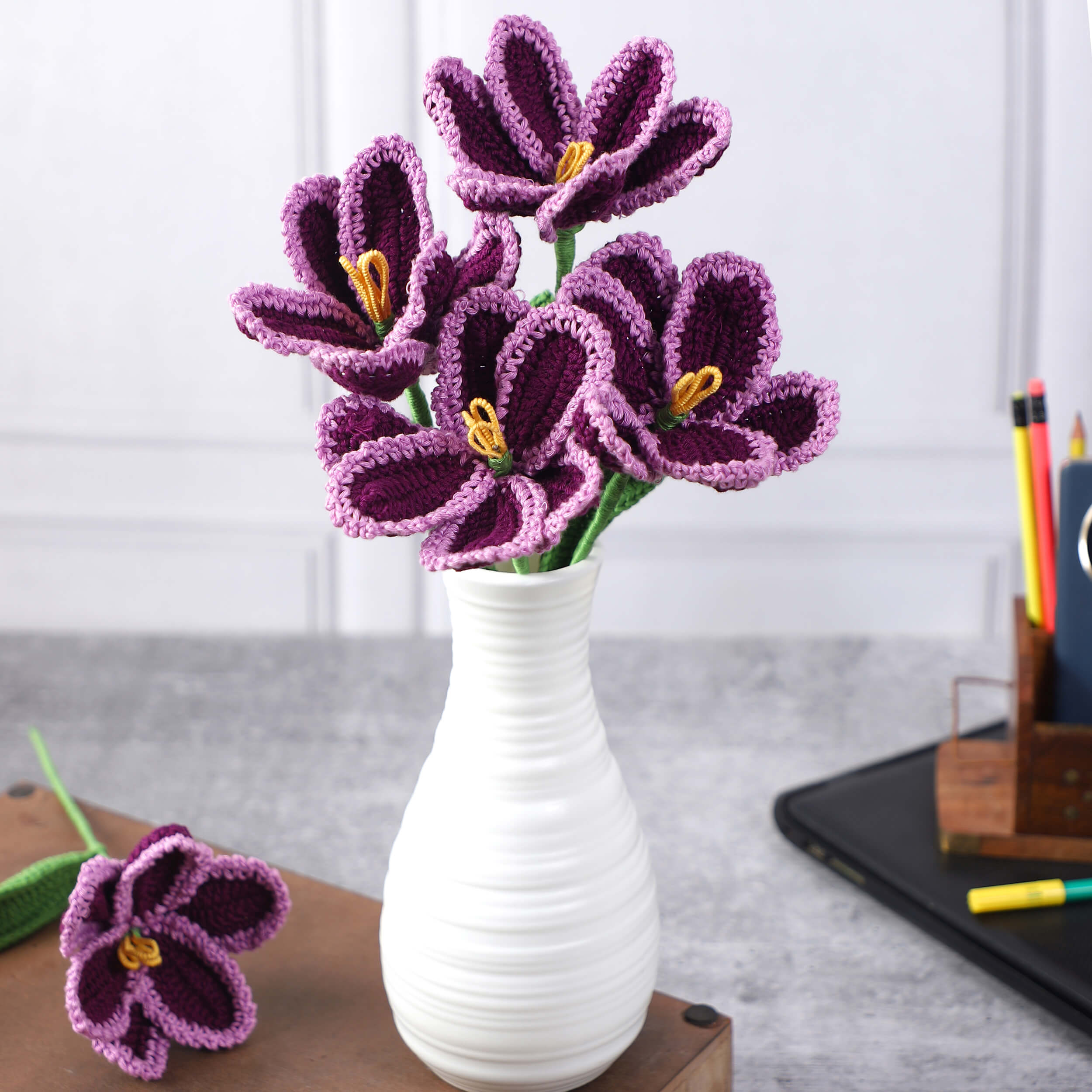 Parrot Tulips - Handcrafted Crochet Flowers