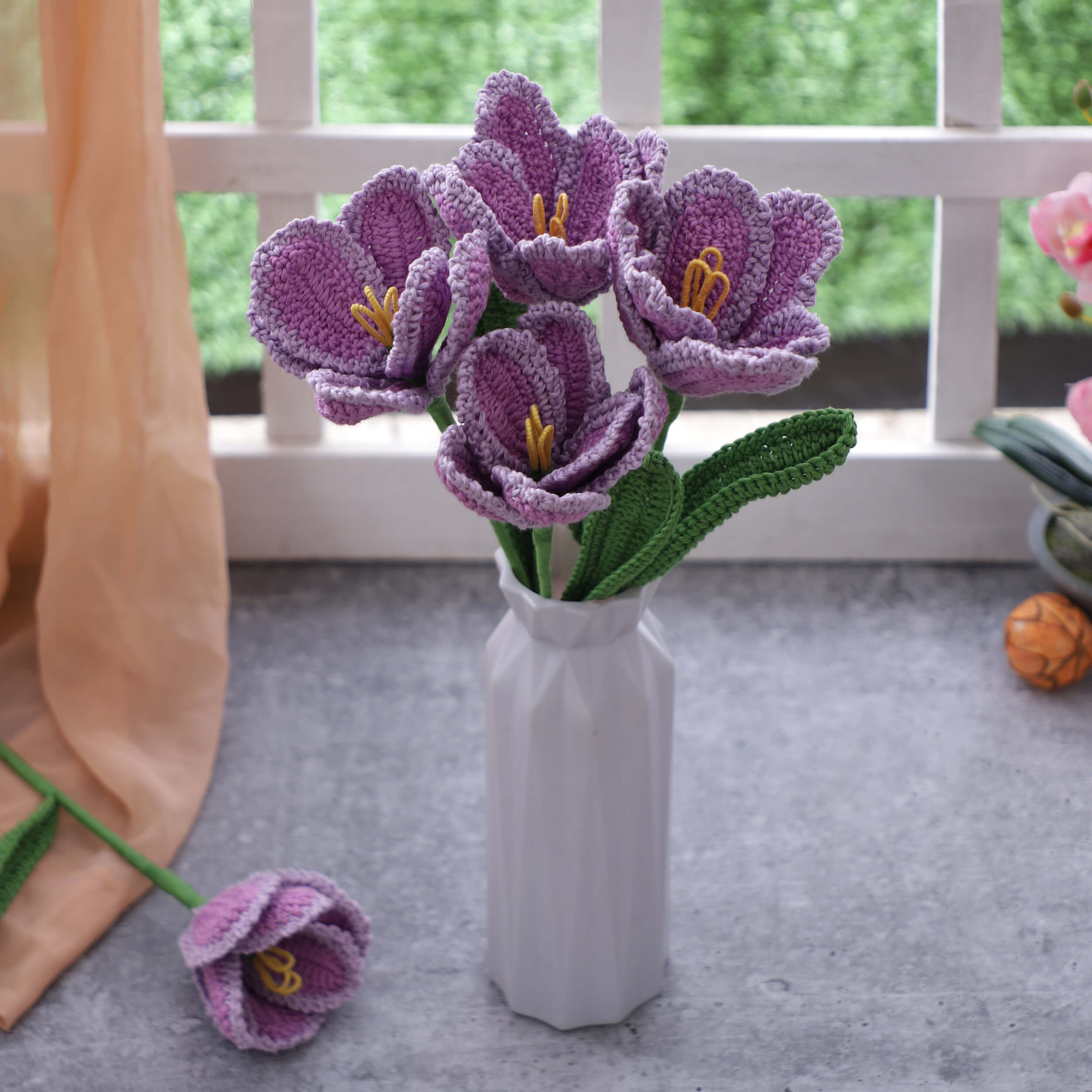 Parrot Tulips - Handcrafted Crochet Flowers