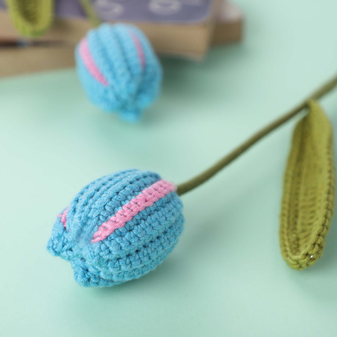 Closed Tulips - Handcrafted Crochet Flowers