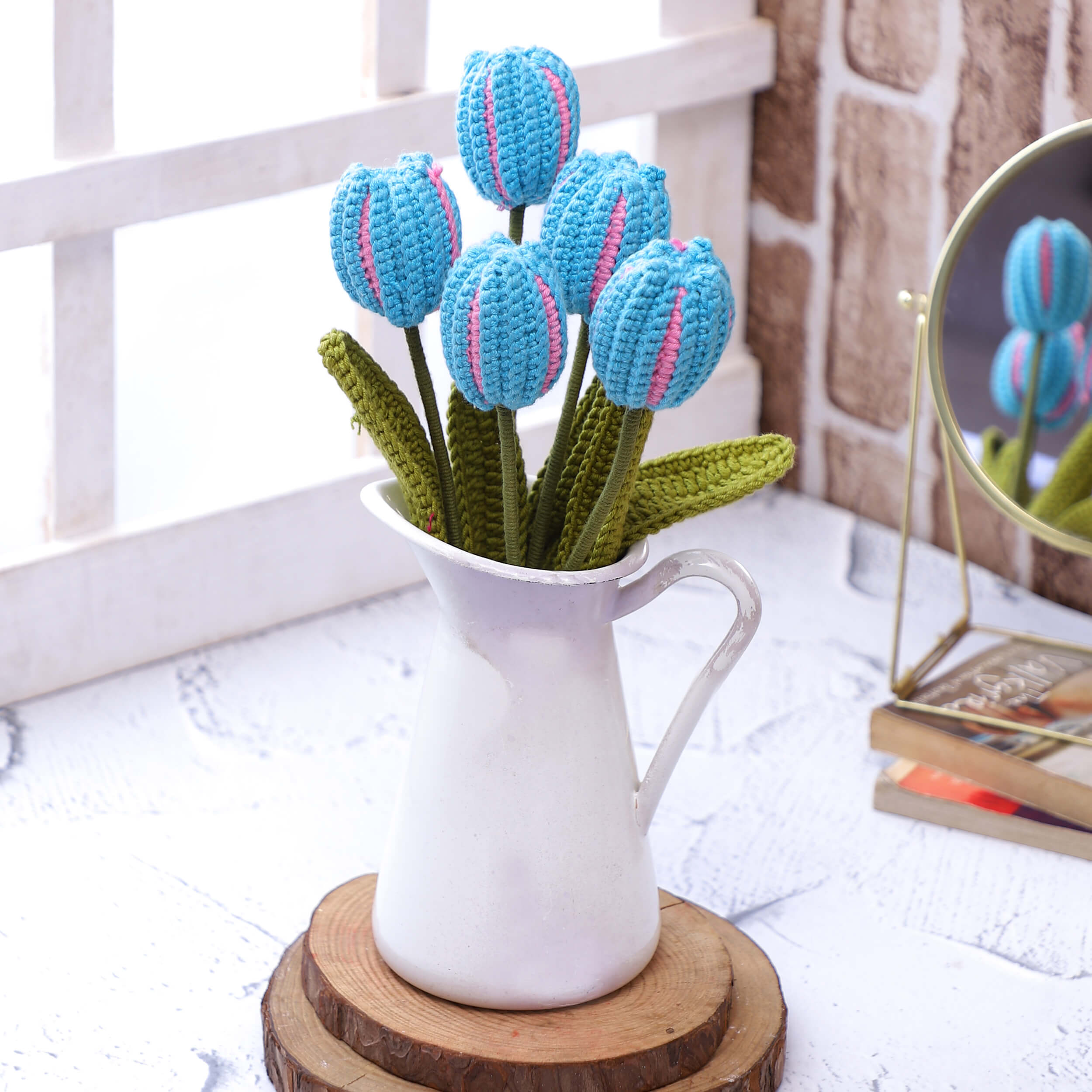 Closed Tulips - Handcrafted Crochet Flowers