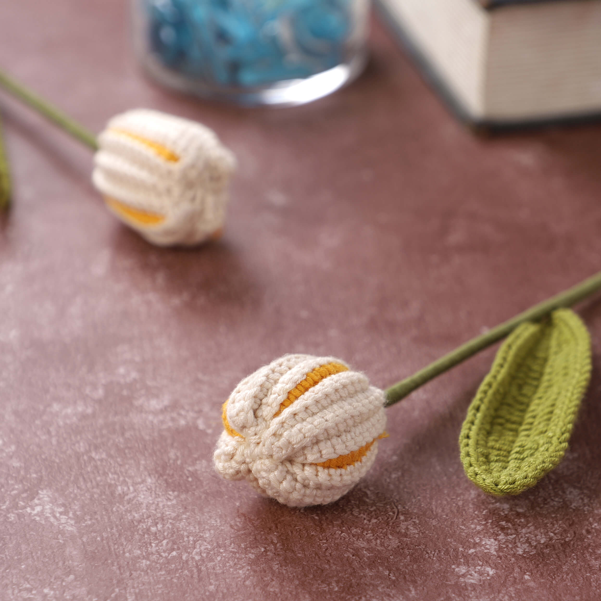 Closed Tulips - Handcrafted Crochet Flowers