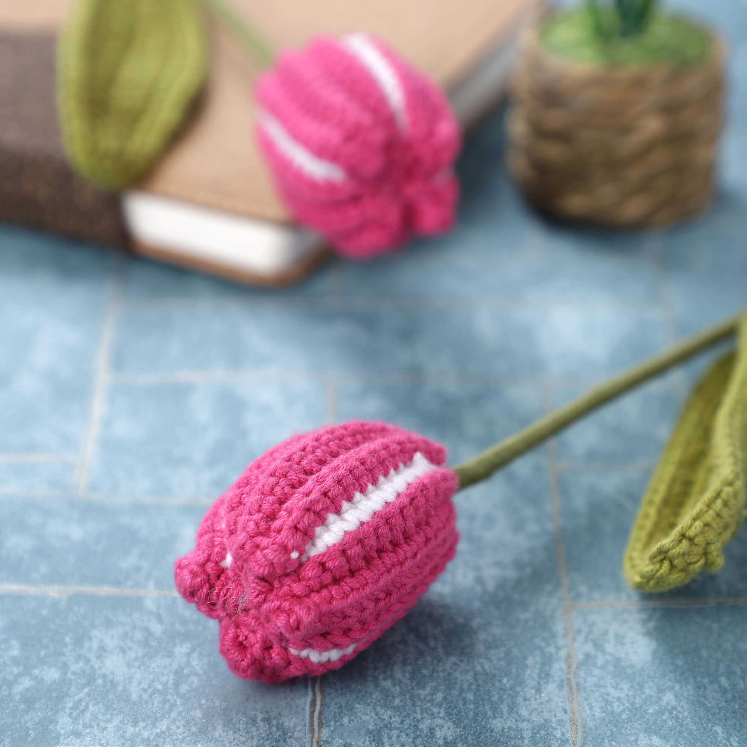 Closed Tulips - Handcrafted Crochet Flowers