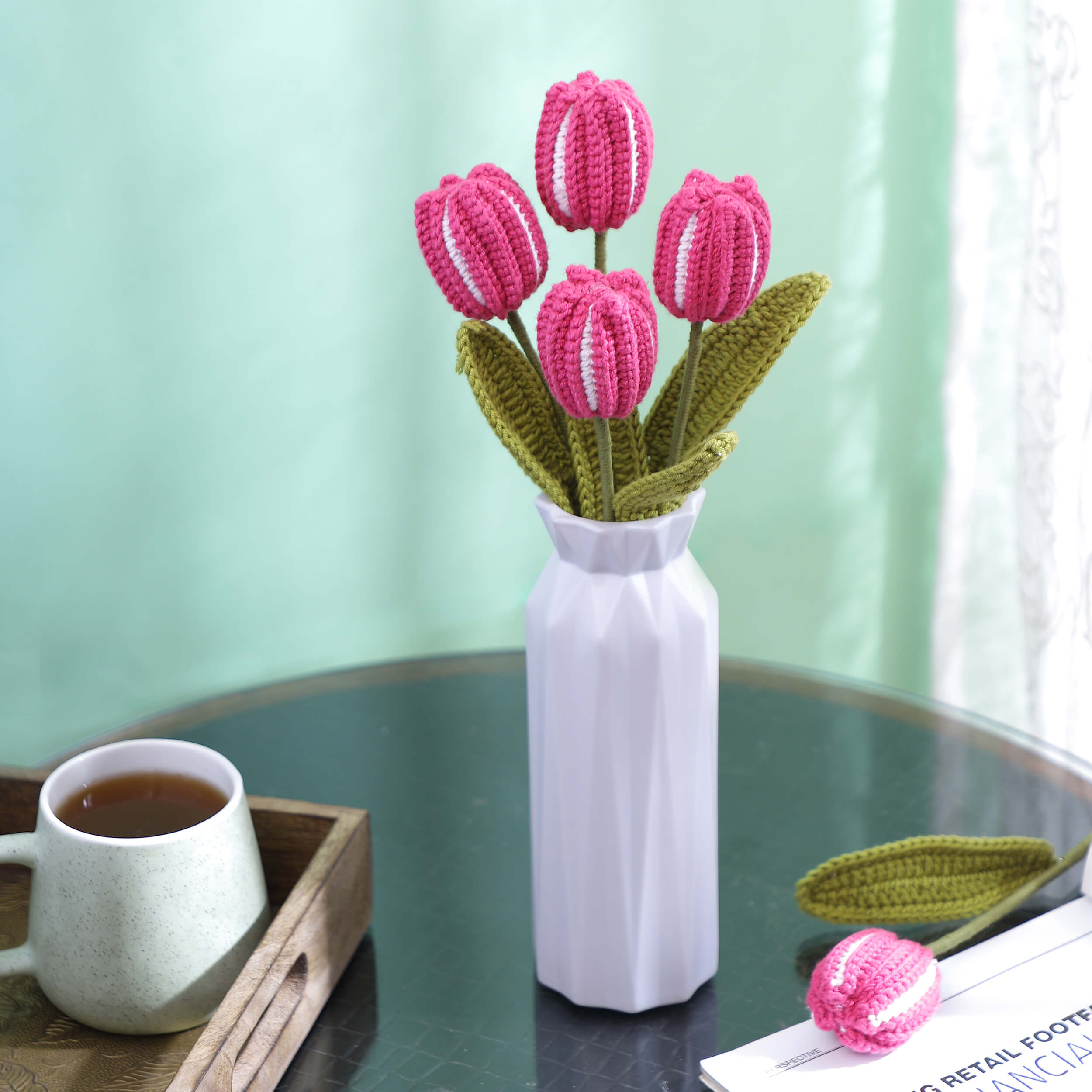Closed Tulips - Handcrafted Crochet Flowers