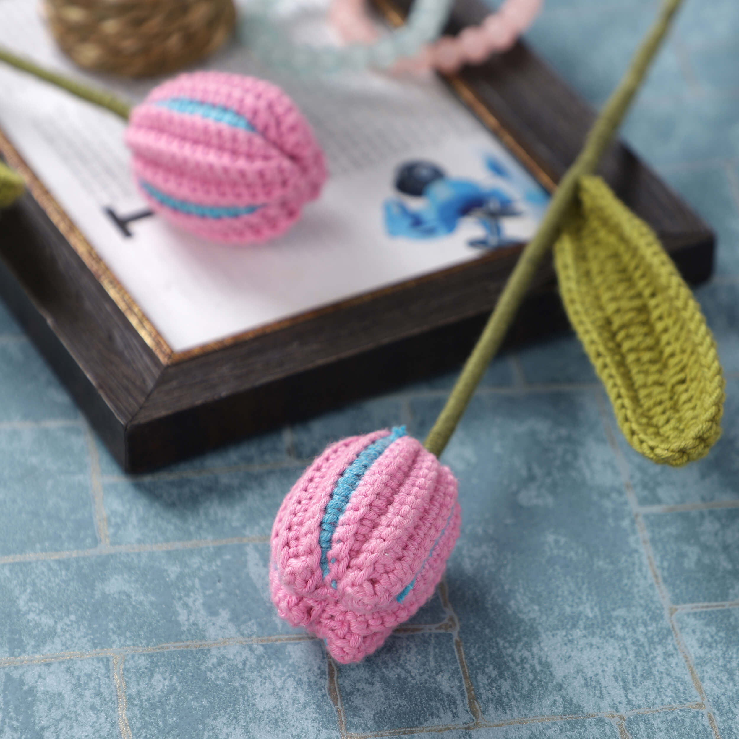 Closed Tulips - Handcrafted Crochet Flowers