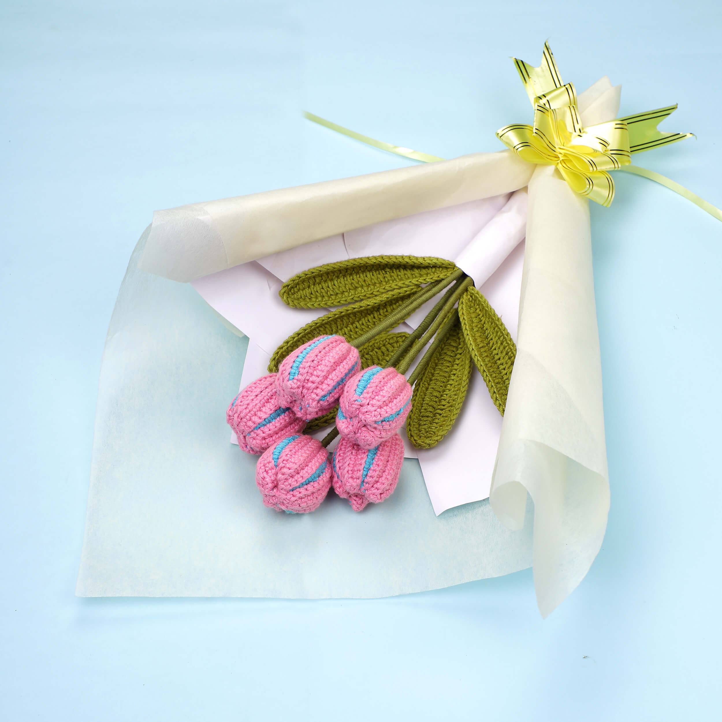 Closed Tulips - Handcrafted Crochet Flowers