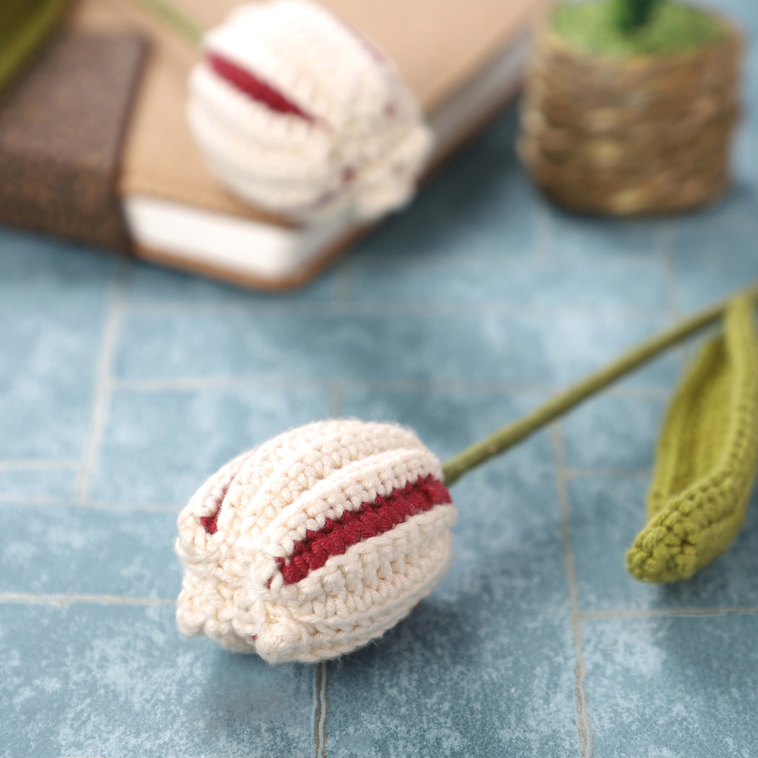 Closed Tulips - Handcrafted Crochet Flowers