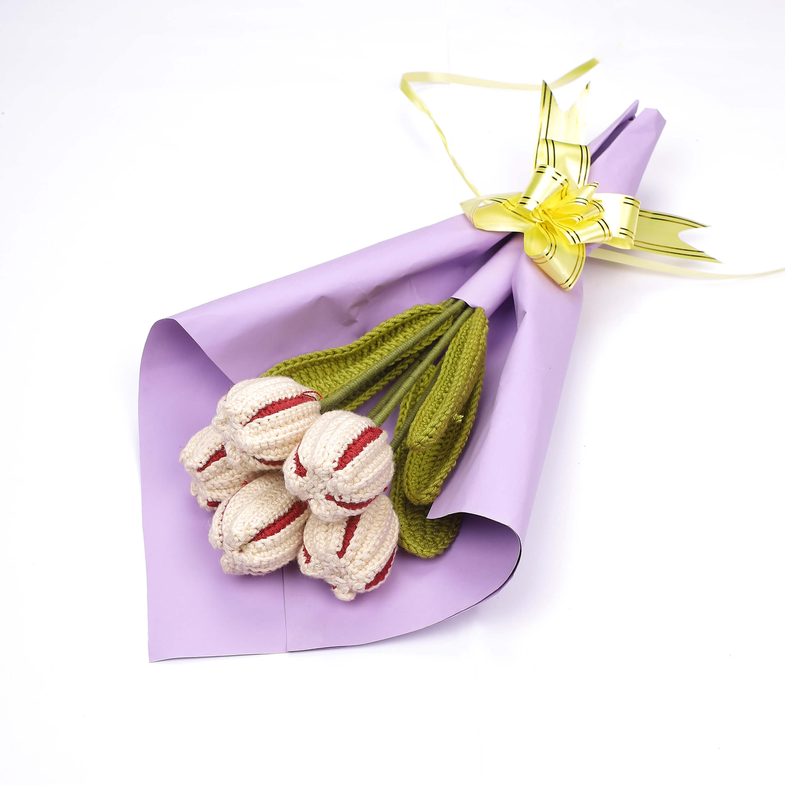 Closed Tulips - Handcrafted Crochet Flowers