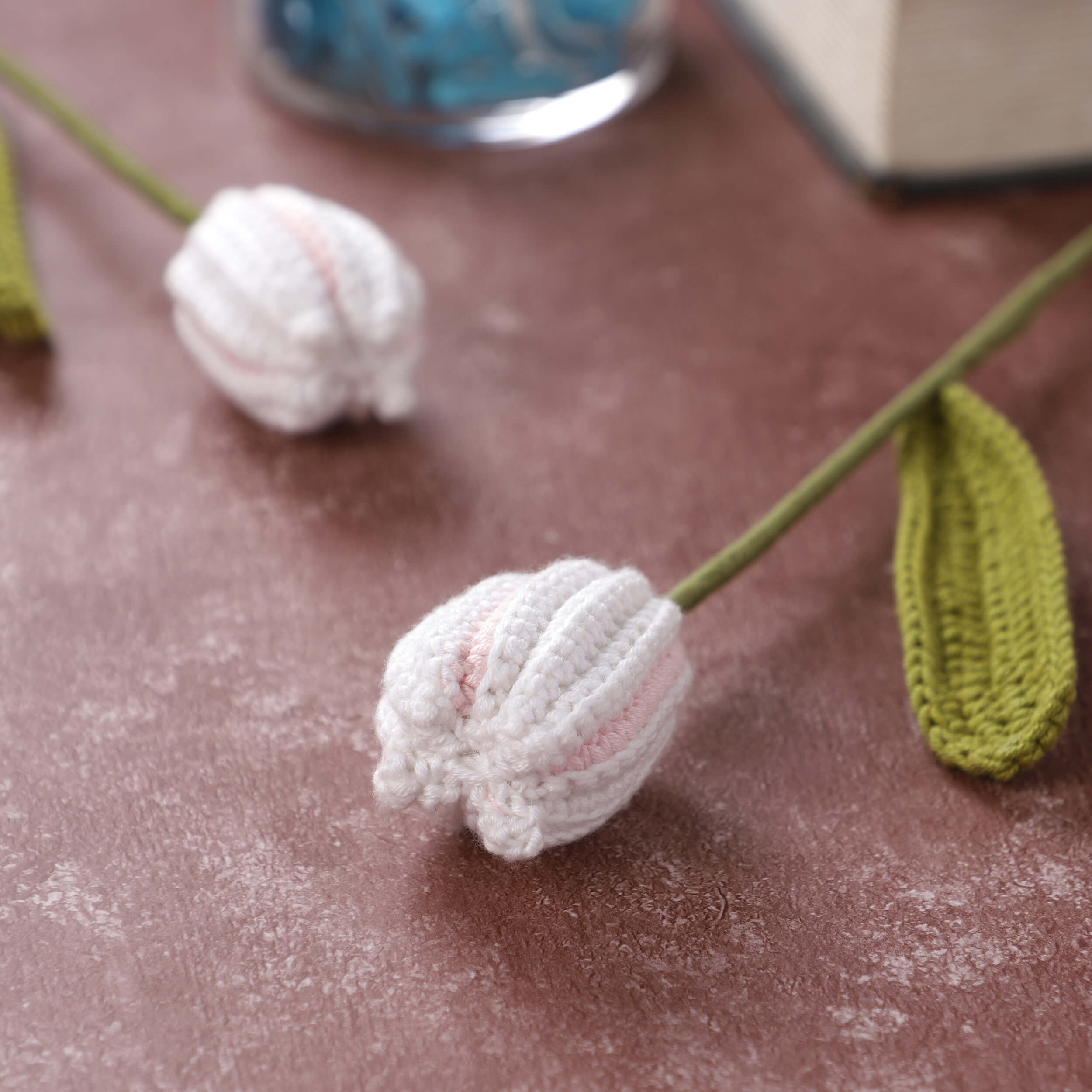 Closed Tulips - Handcrafted Crochet Flowers