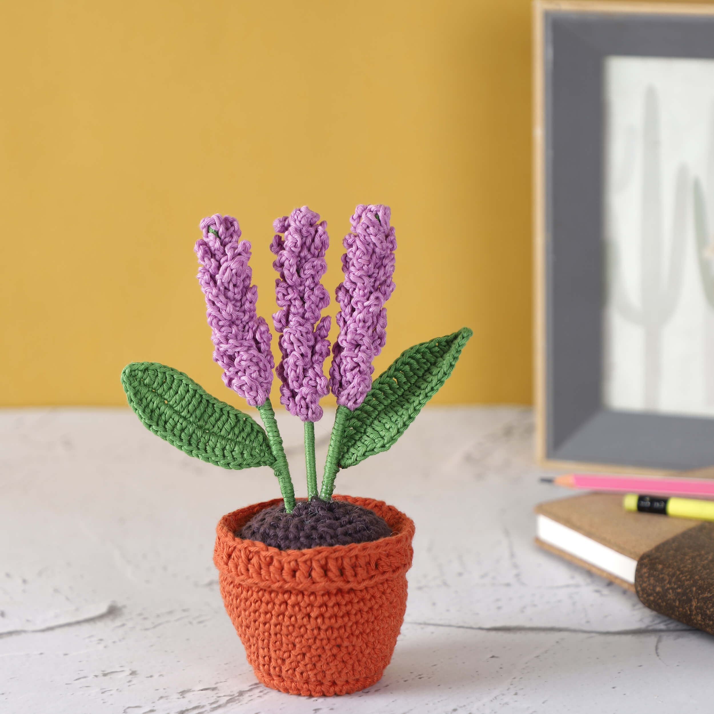 Flowers in a Pot - Assorted - Handcrafted Crochet Flowers