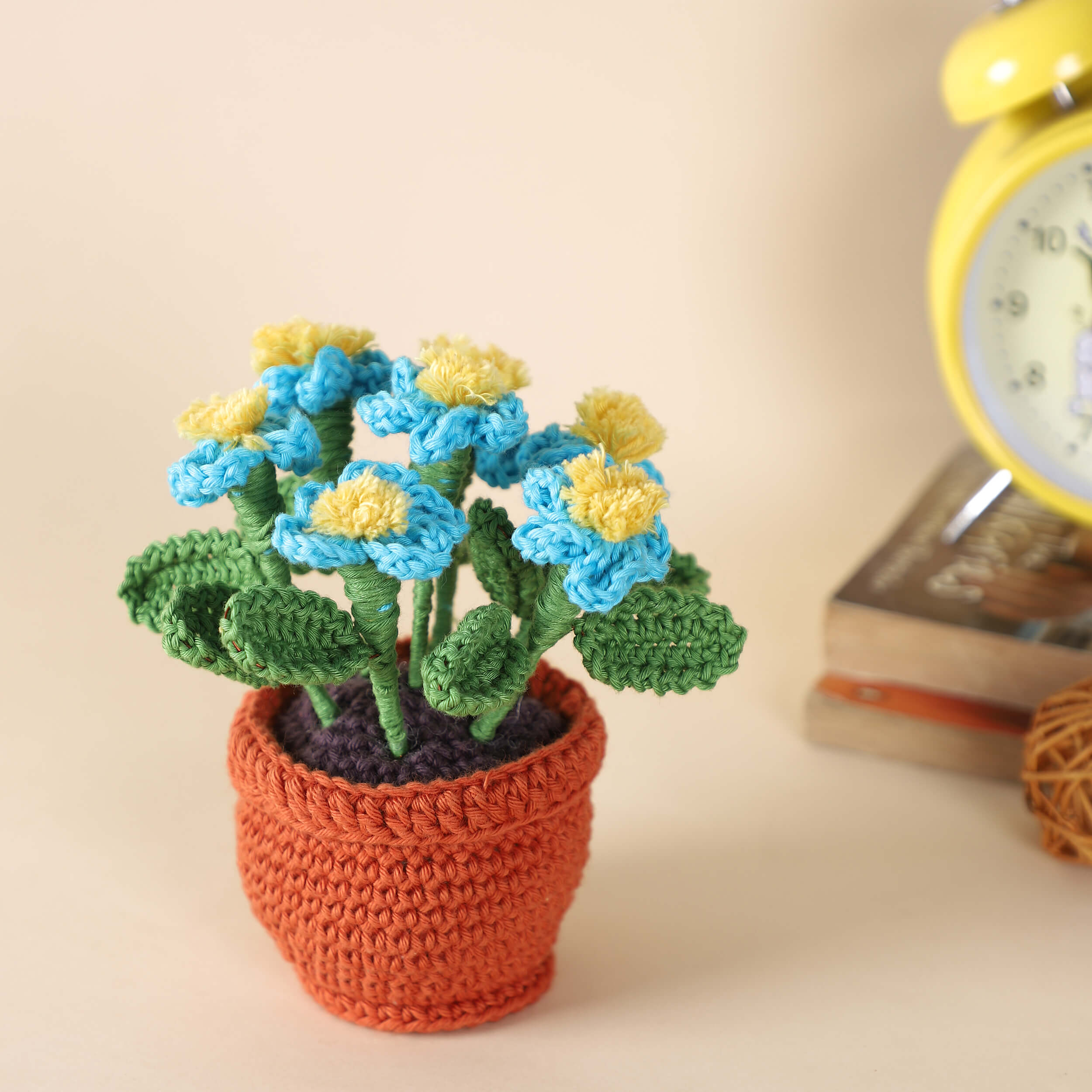 Flowers in a Pot - Assorted - Handcrafted Crochet Flowers
