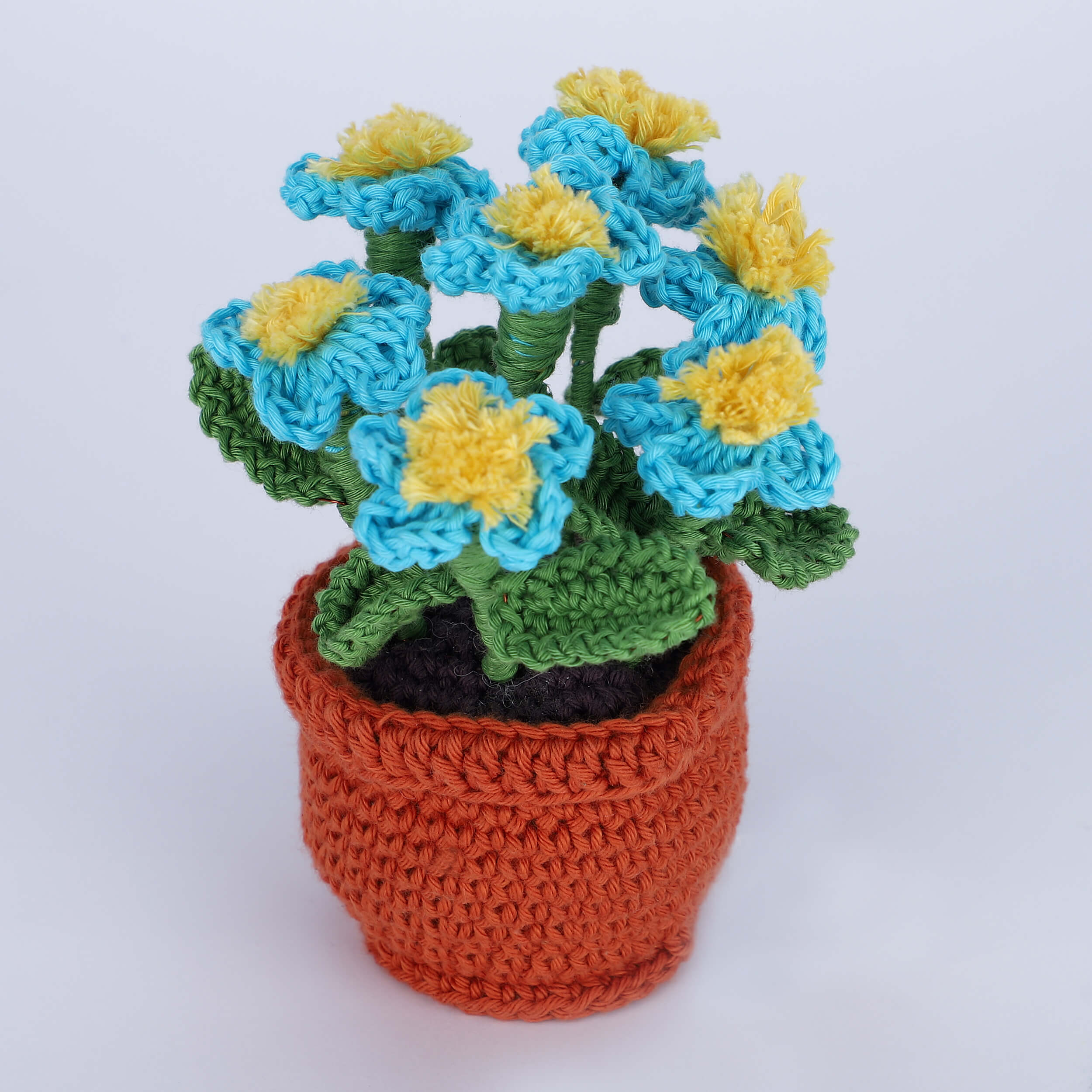 Flowers in a Pot - Assorted - Handcrafted Crochet Flowers