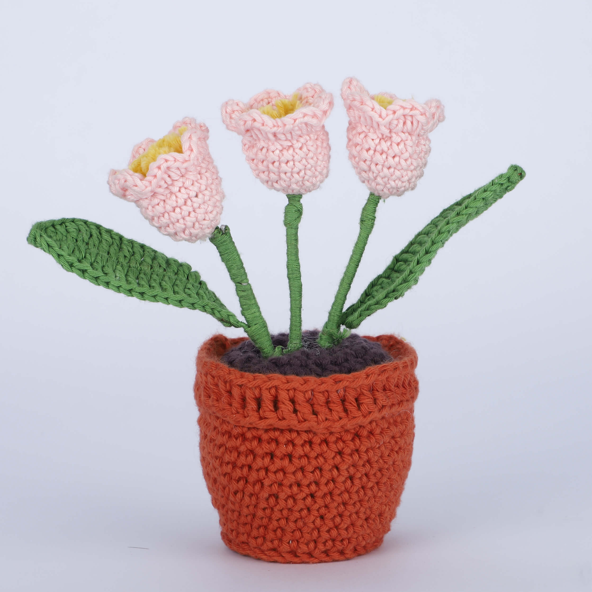 Flowers in a Pot - Assorted - Handcrafted Crochet Flowers