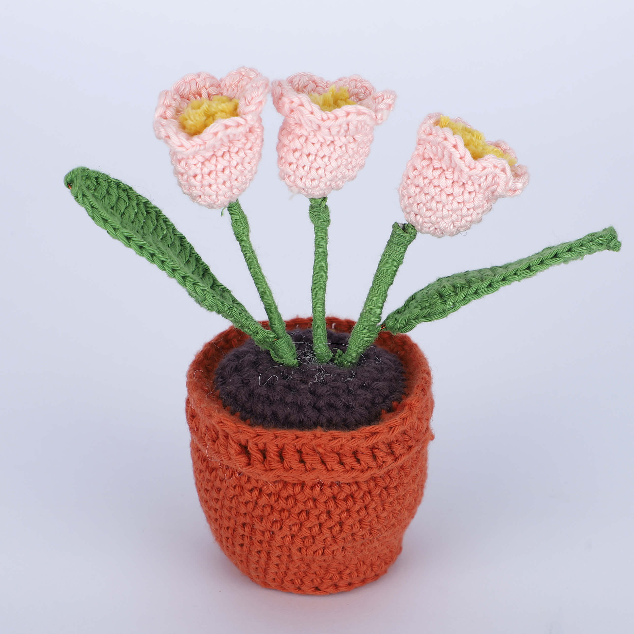 Flowers in a Pot - Assorted - Handcrafted Crochet Flowers