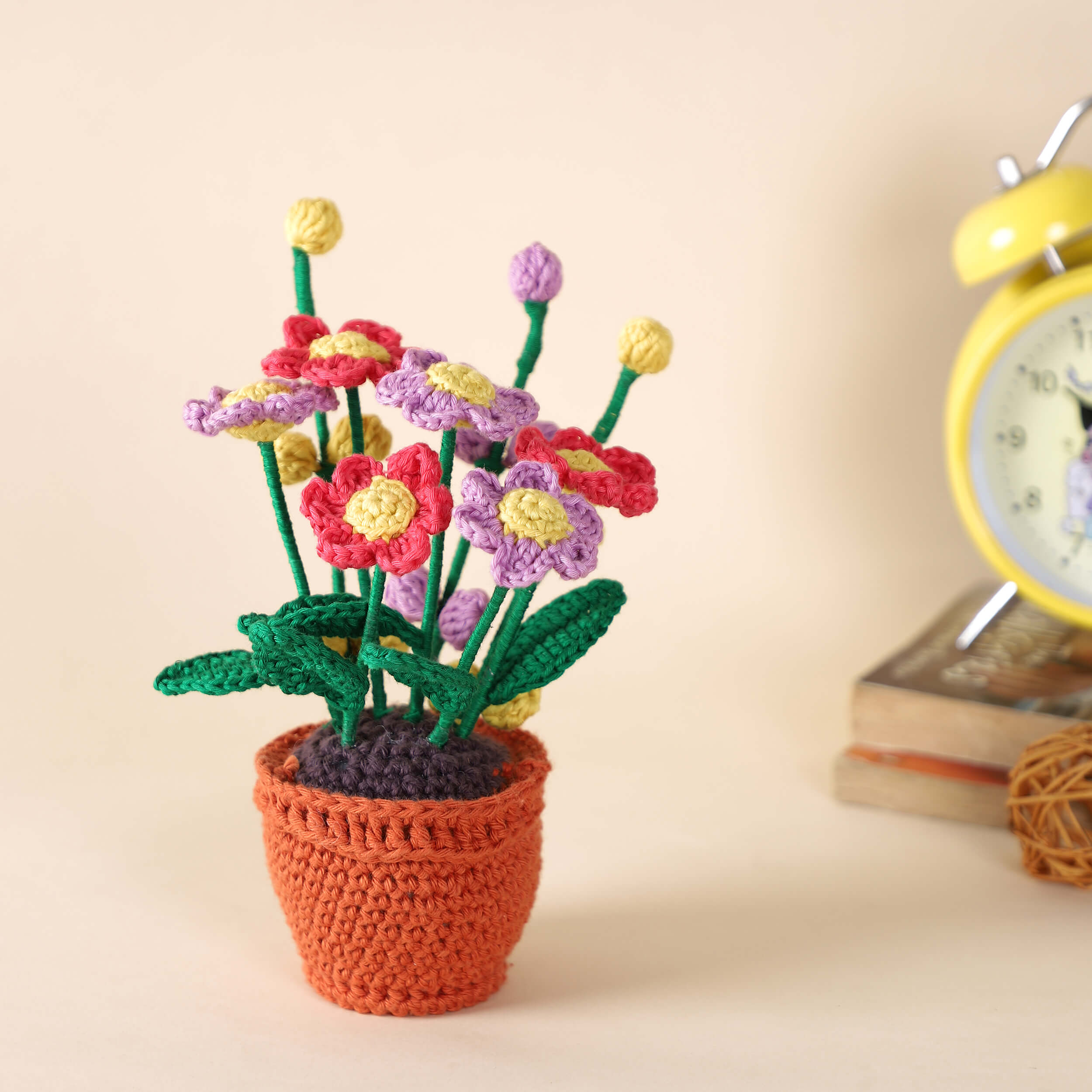 Flowers in a Pot - Assorted - Handcrafted Crochet Flowers
